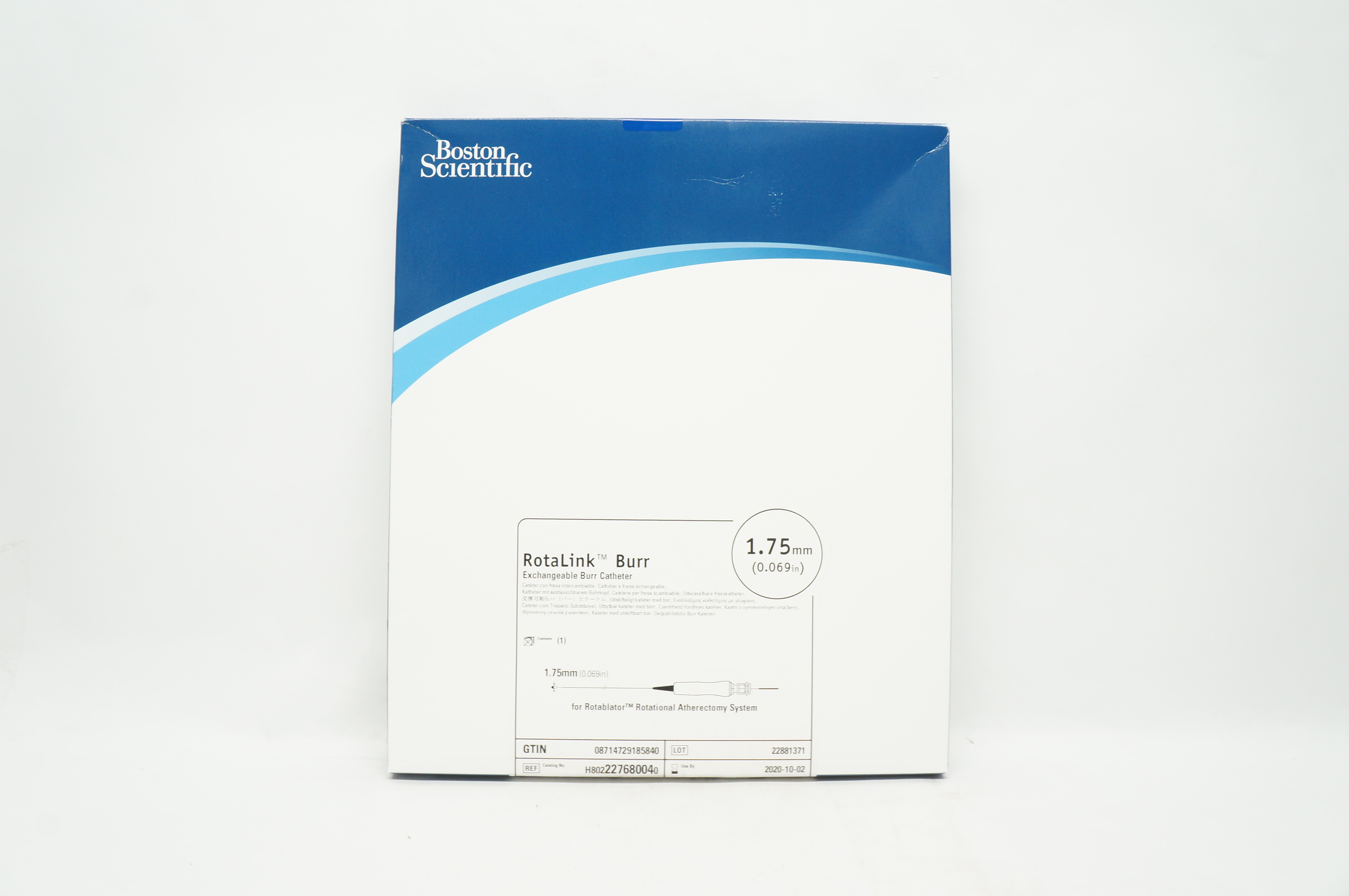 Boston Scientific 22768004 Rotalink Burr Exchangeable Burr Catheter 0.069inch (x)