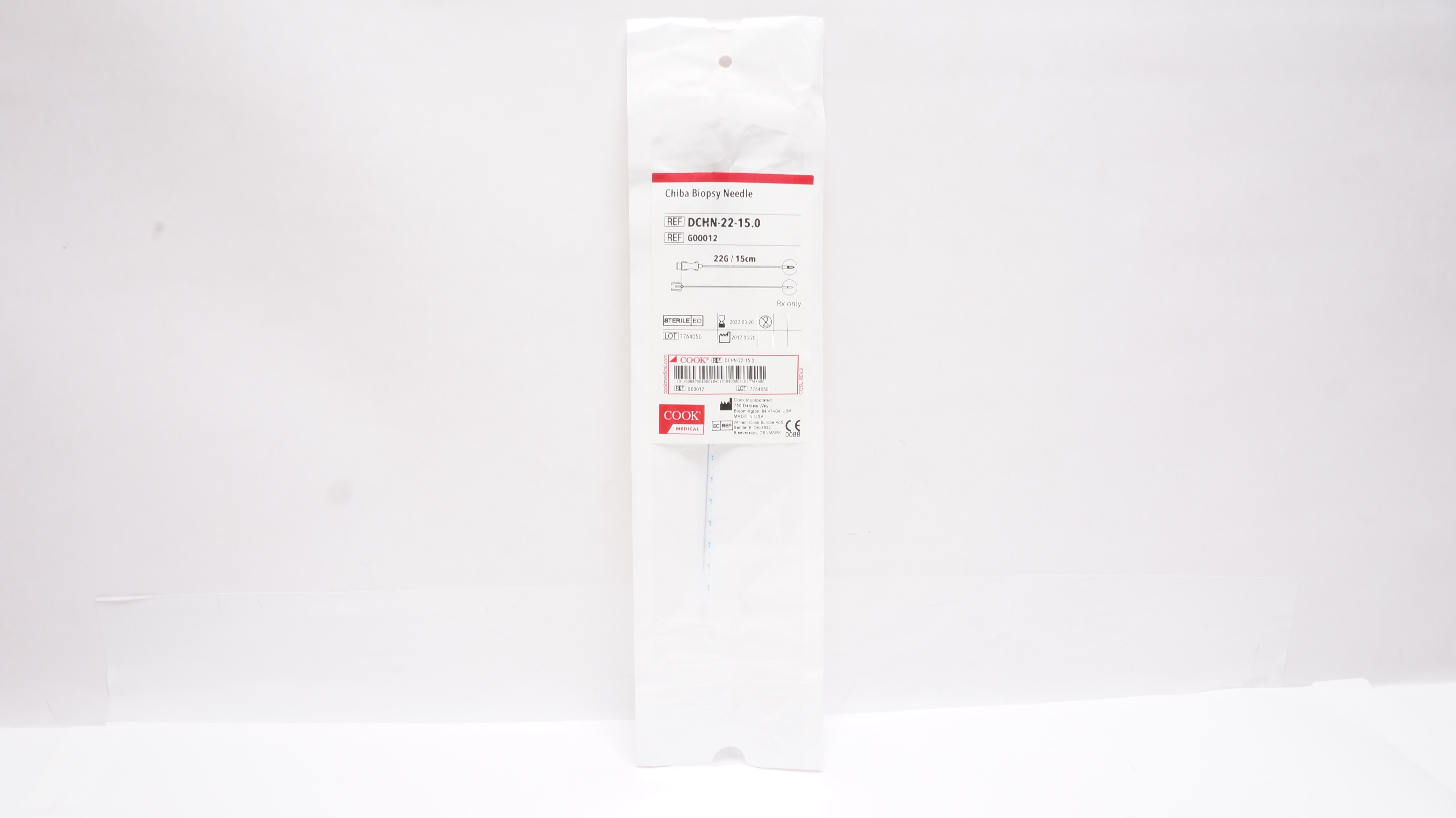 Cook Medical G00012 Chiba Biopsy Ndle 22G / 15cm (x)