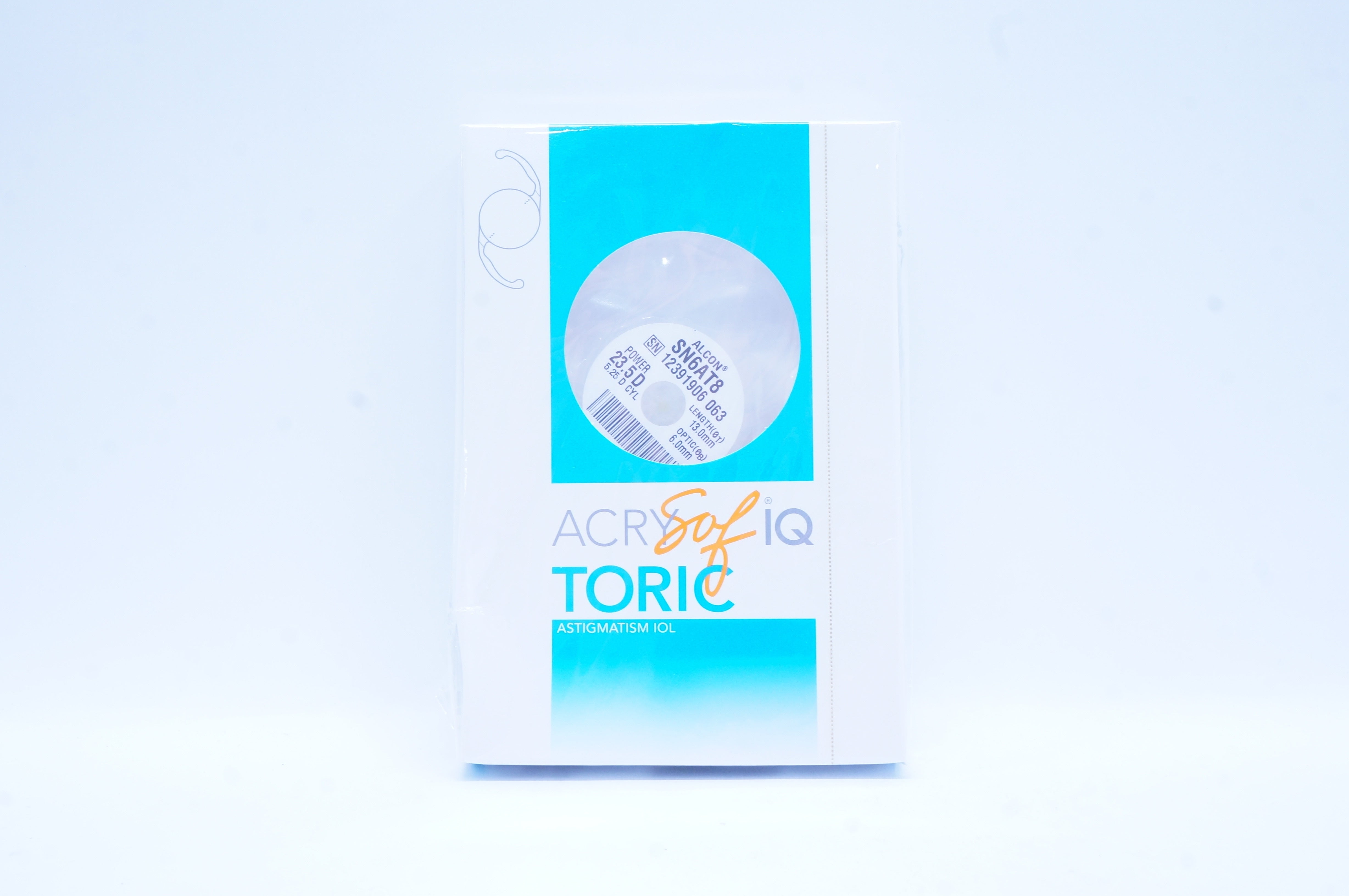 Alcon SN6AT8 ACRYSof IQ Toric Astigmatism IOL 23.5D  5.25 Cylinder (x)