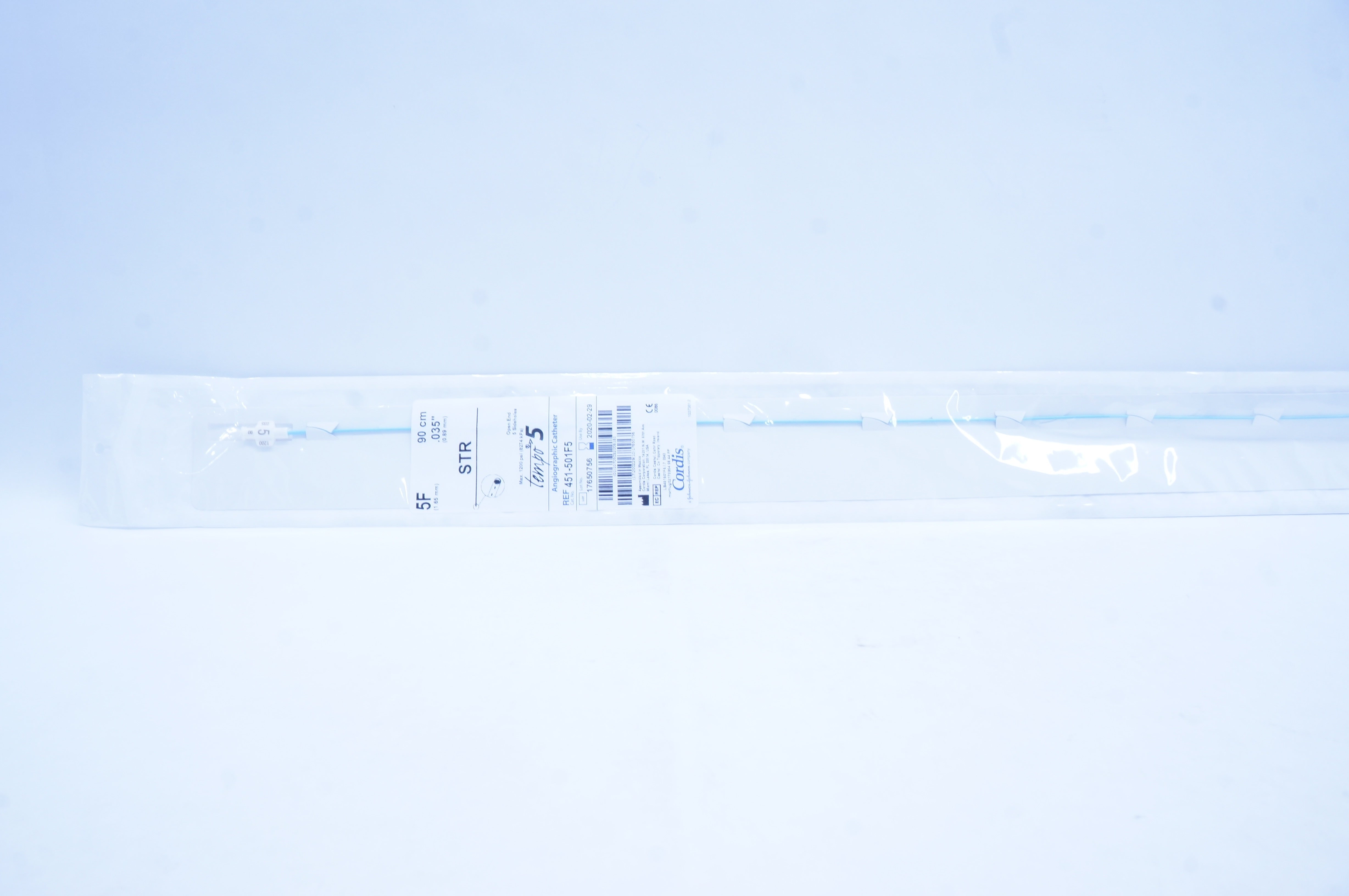 Cordis 451-501F5 Angiographic Cath. STR 5 F x 90cm x .035in. (x)