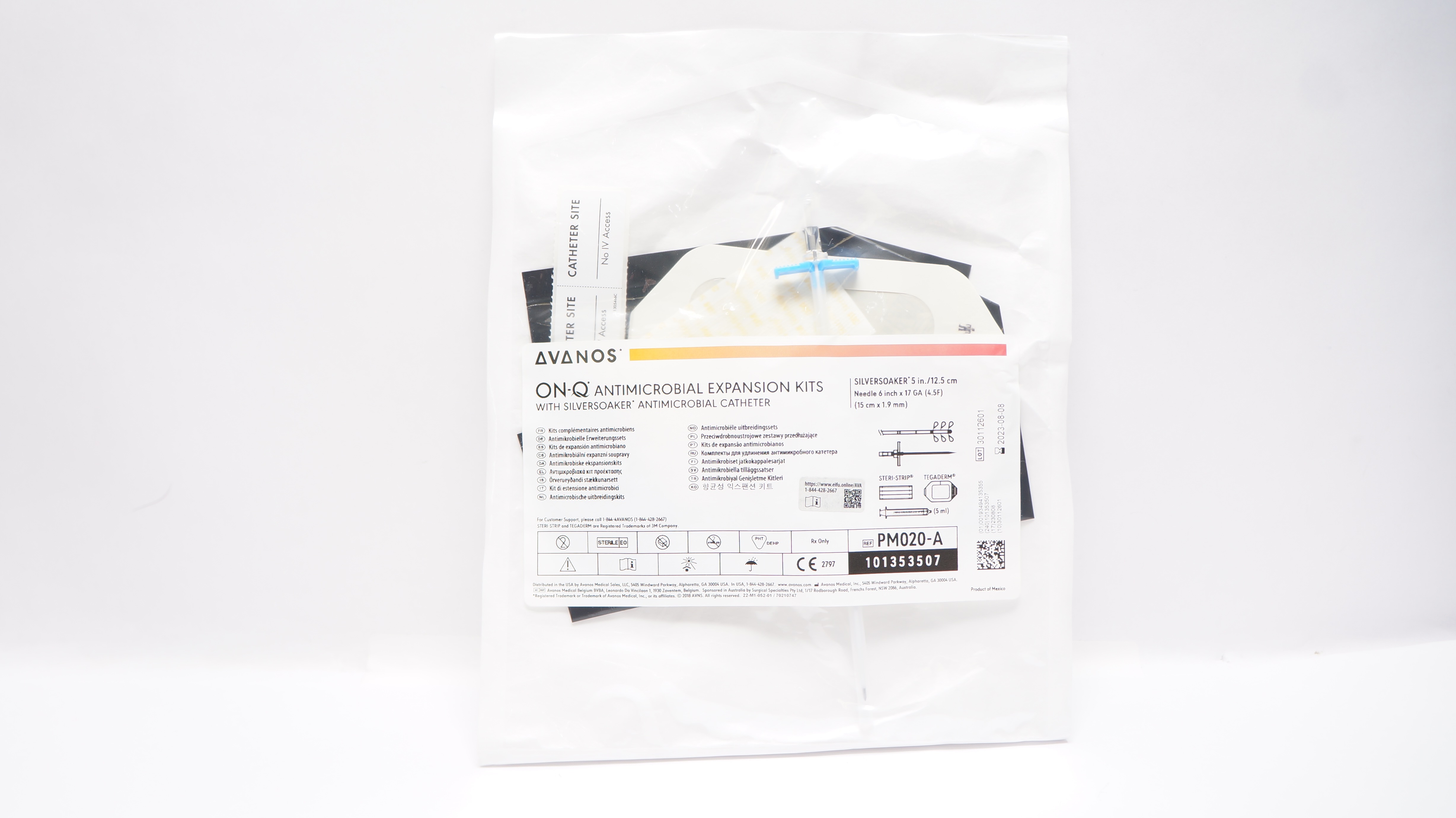 Avanos PM020-A On-Q Antimicrobial Expansion Kit 5inch Cath. Ndle 6inch x 17GA(x)