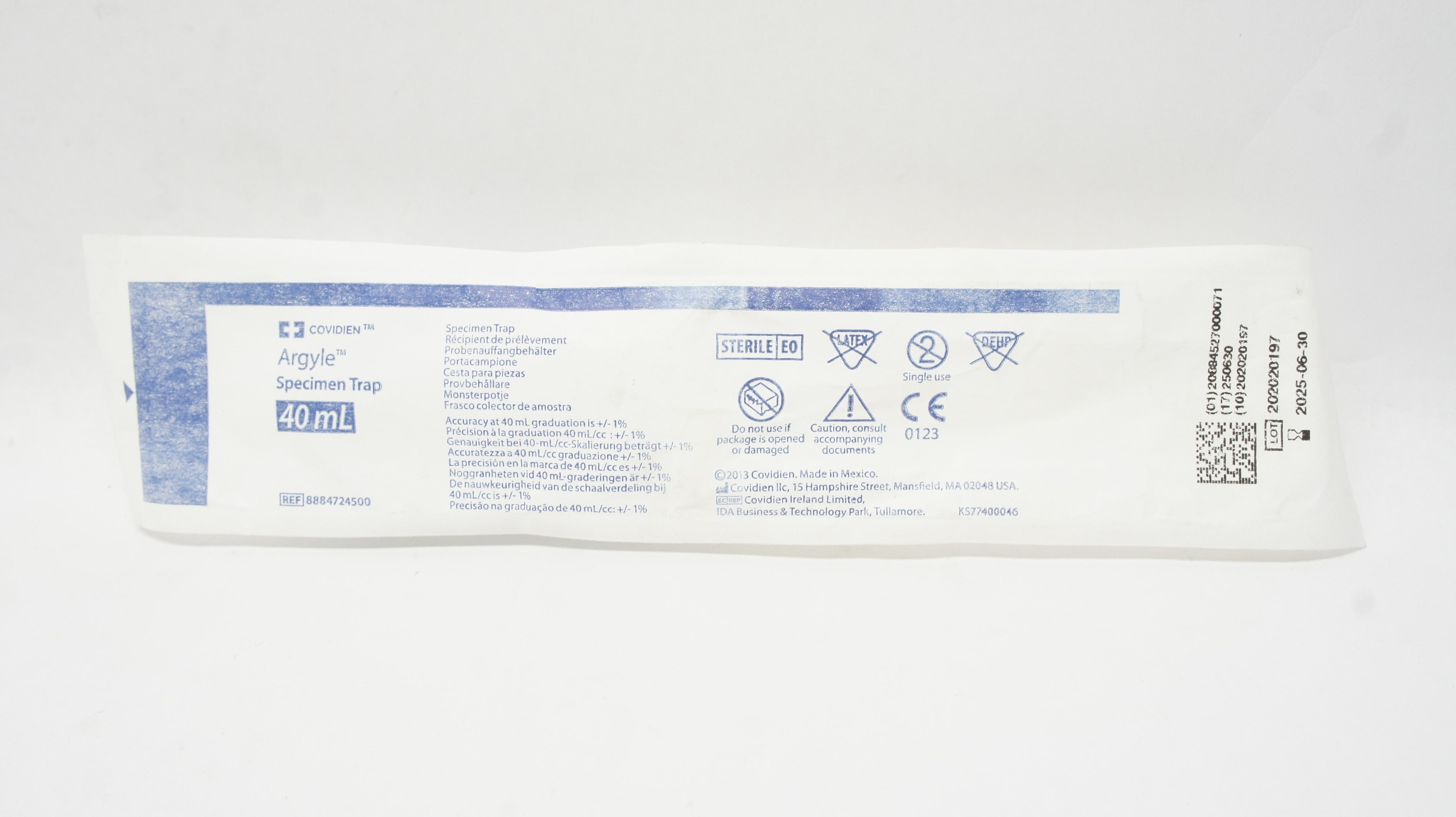 Covidien 8884724500 Argyle Specimen Trap 40mL