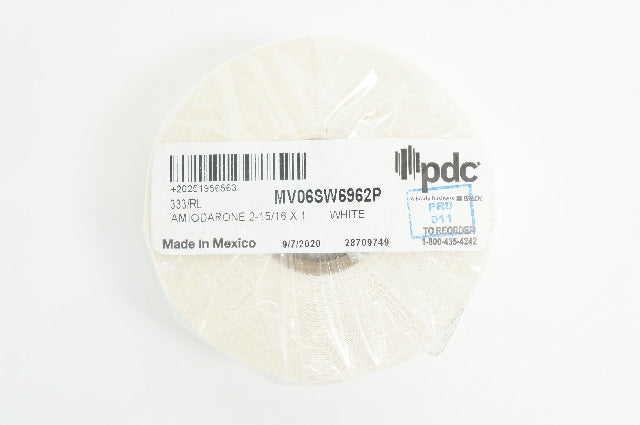 PDC MV06SW6962P Amiodarone 2-15/16 x 1, White