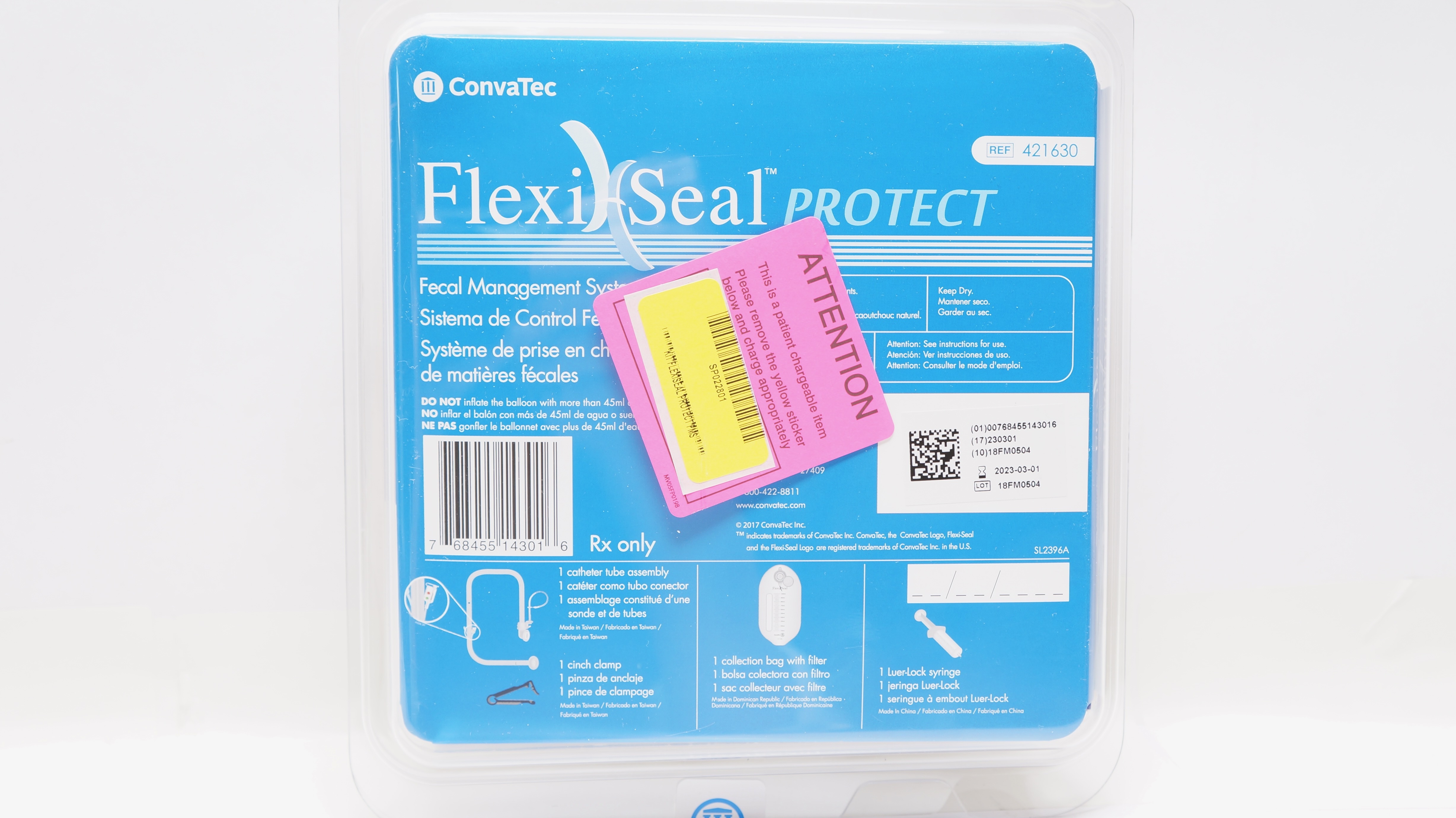 ConvaTec 421630 FlexiSeal Protect Fecal Management System (x)