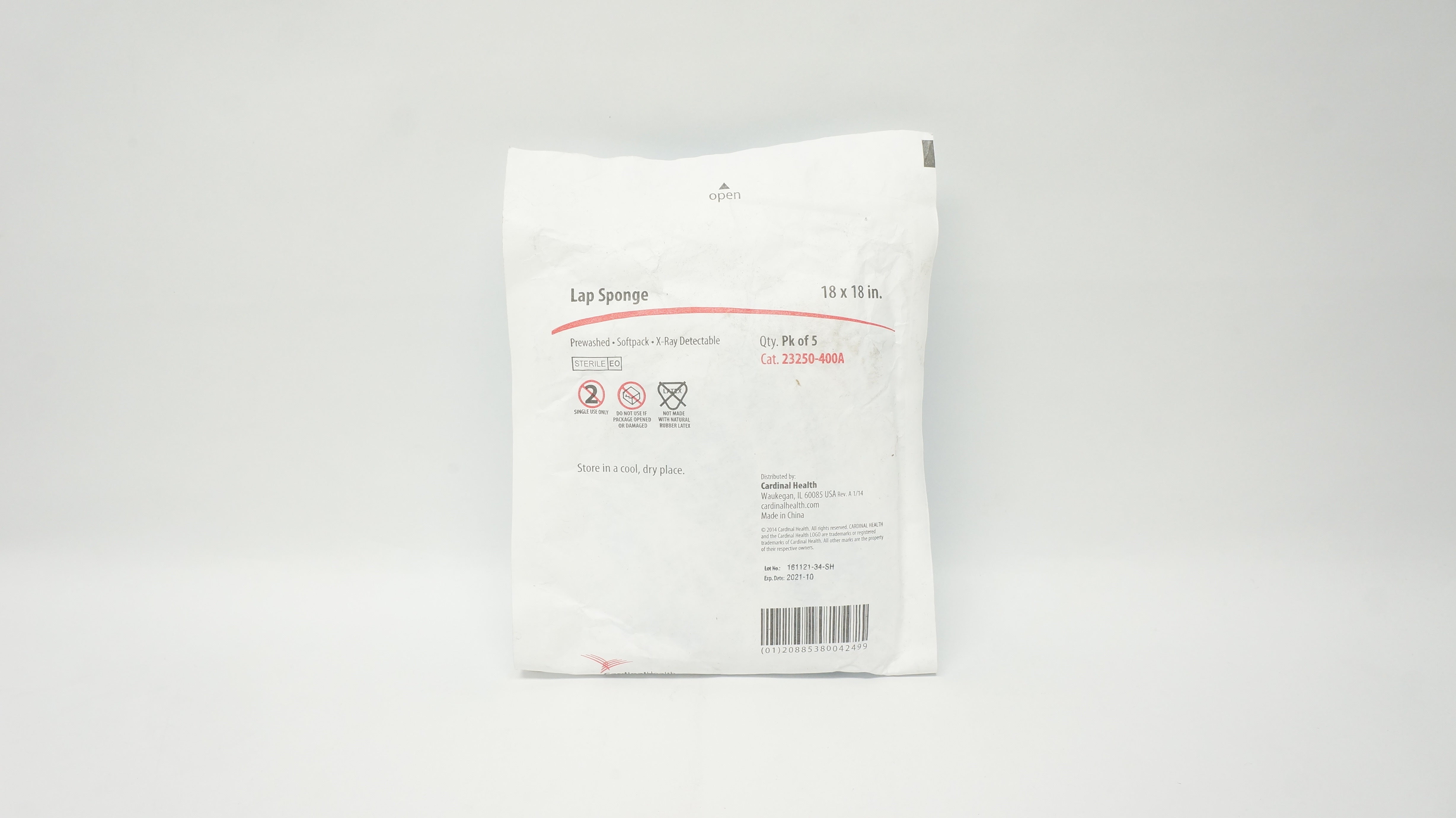 Cardinal Health 23250-400A Lap Sponge 18 x 18inch (x) - Pack of 5