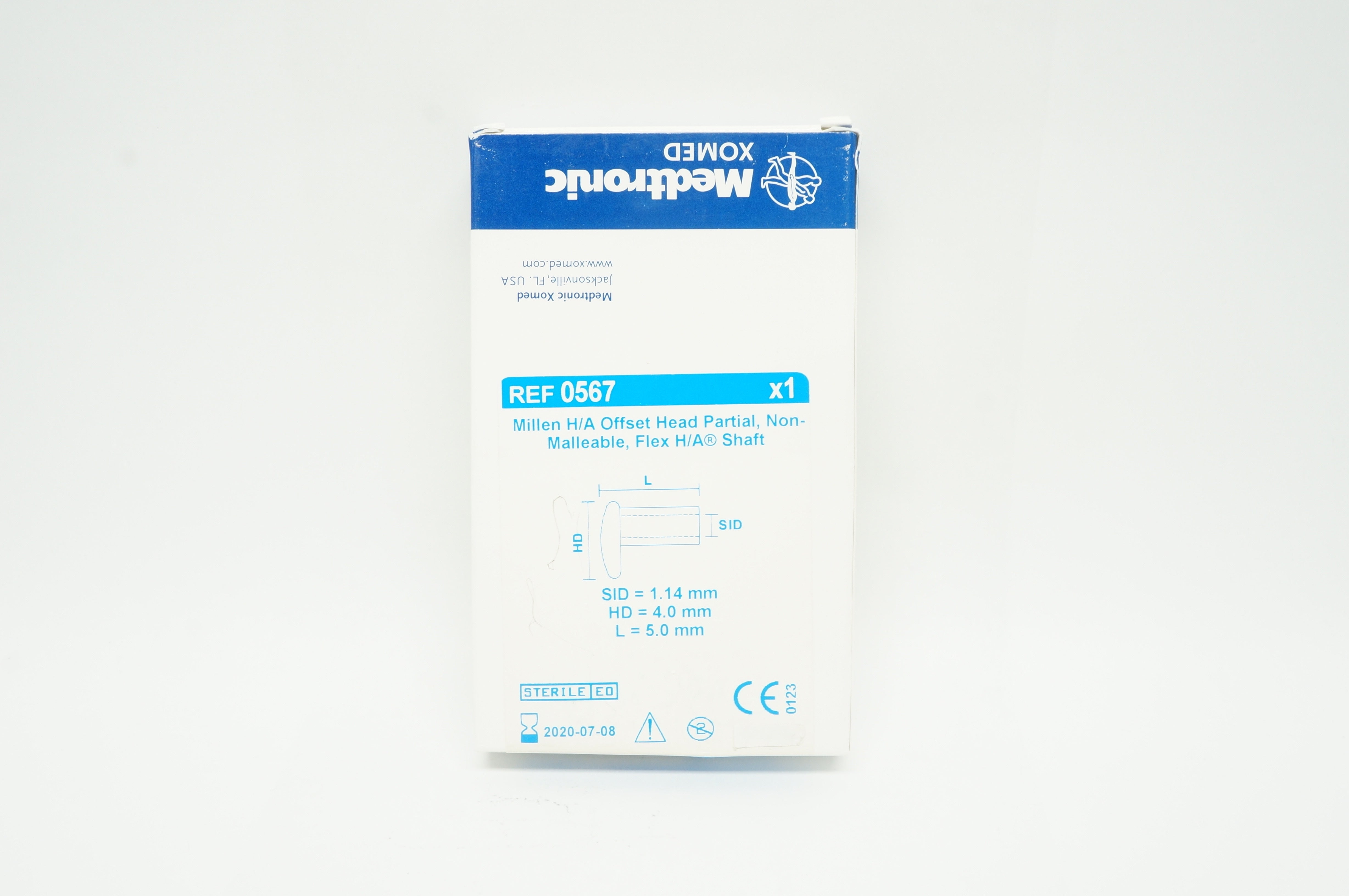 Medtronic 0567 Offset Head Partial, Non-Malleable, Flex Shaft 4.0mm x 5.0mm (x)
