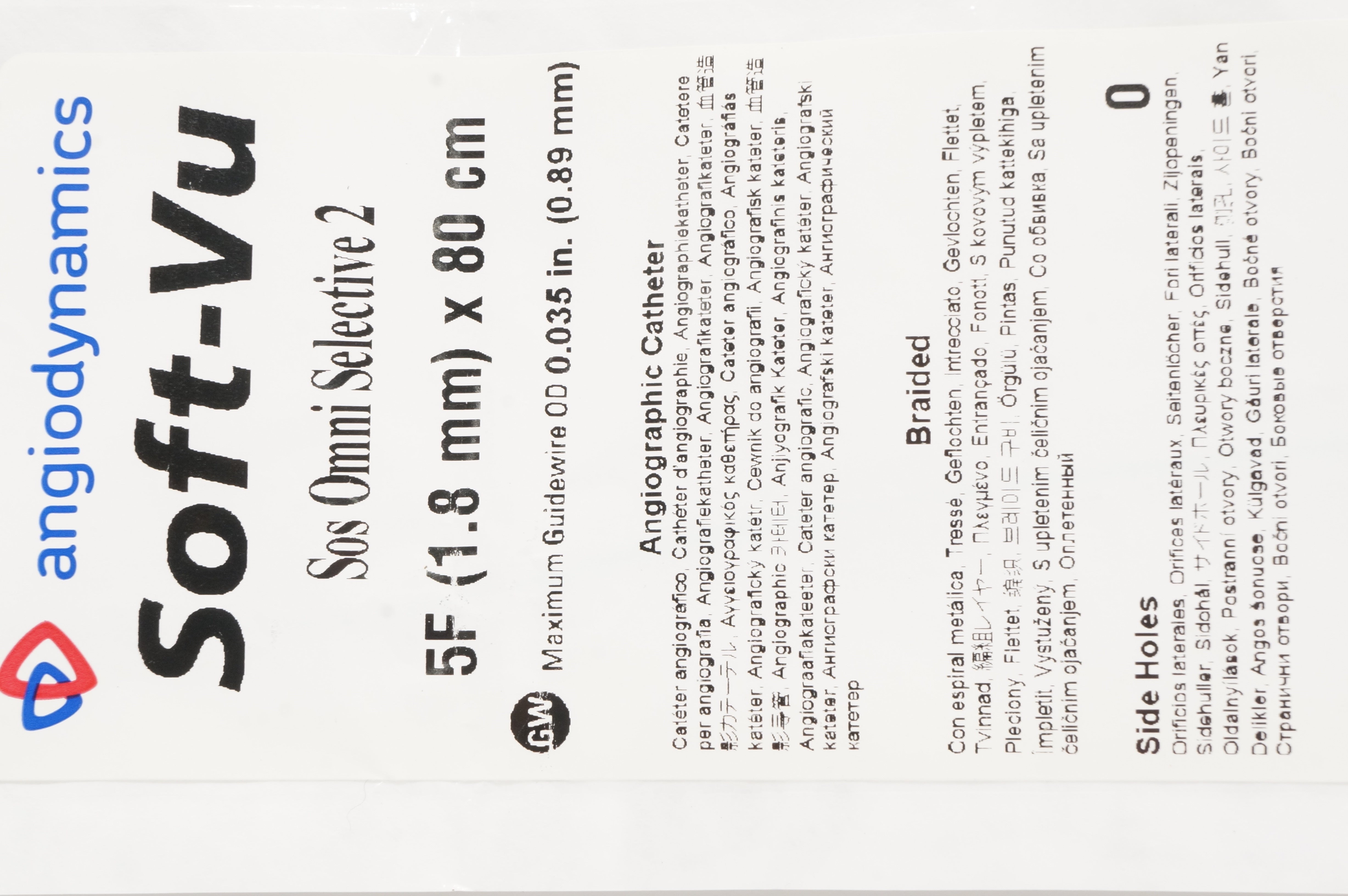AngioDynamics 10712002 Soft-Vu SoS Omni Selective 2