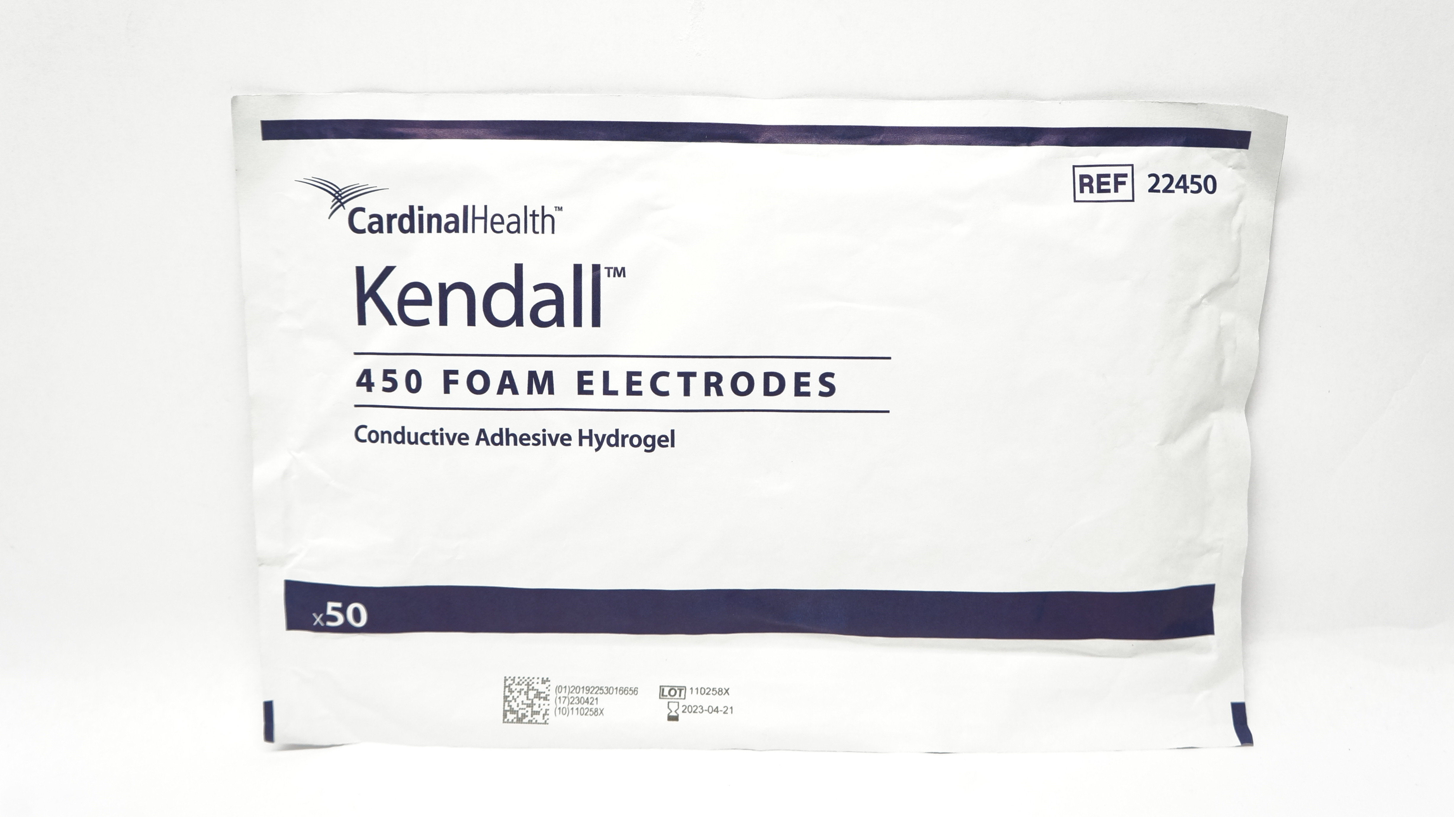 Covidien 22450 450 Foam Electrodes Conductive Adhesive Hydrogel - Pack of 50