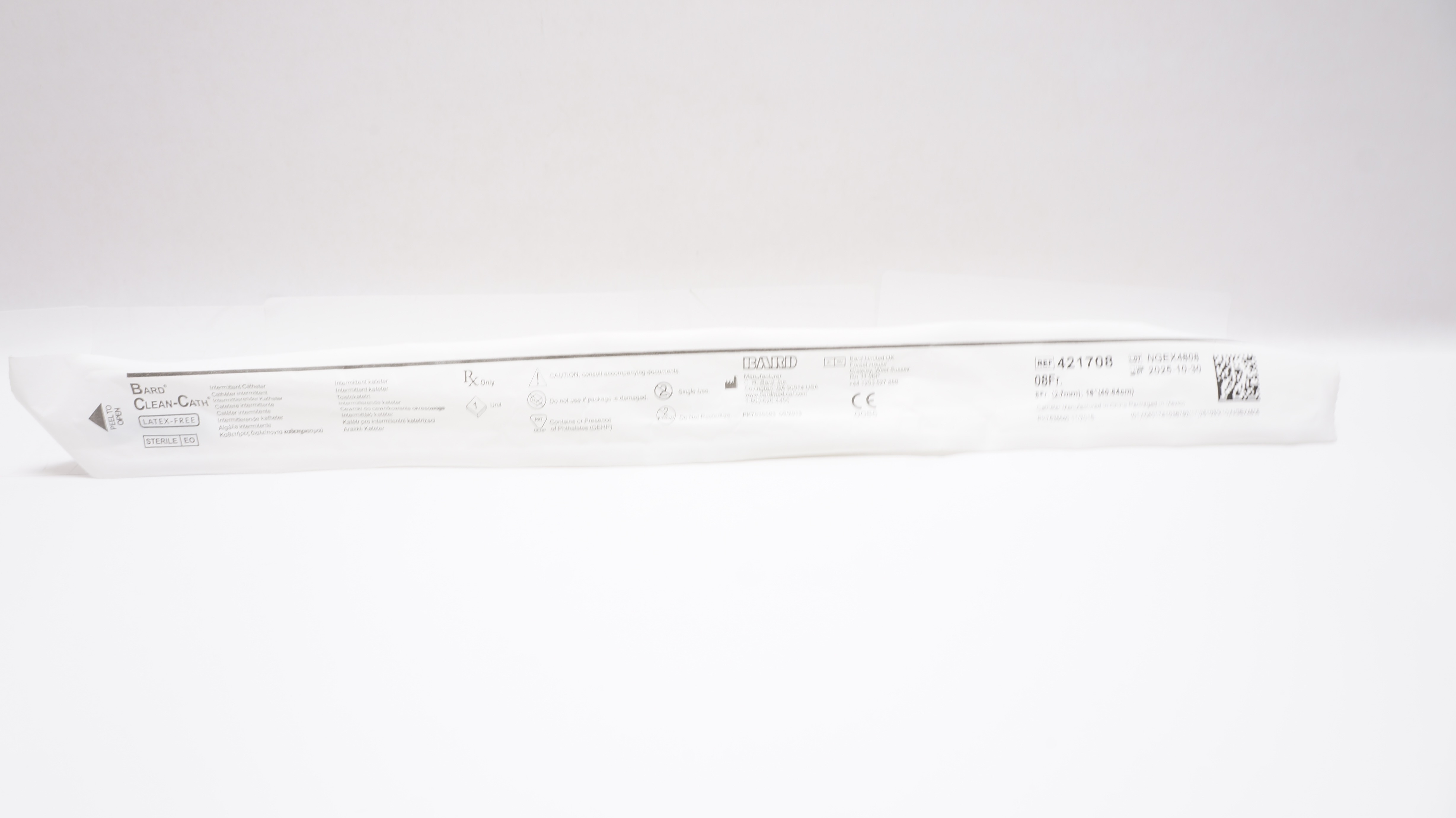 Bard 421708 Clean-Cath Intermittent Cath. 8Fr x 16 inch