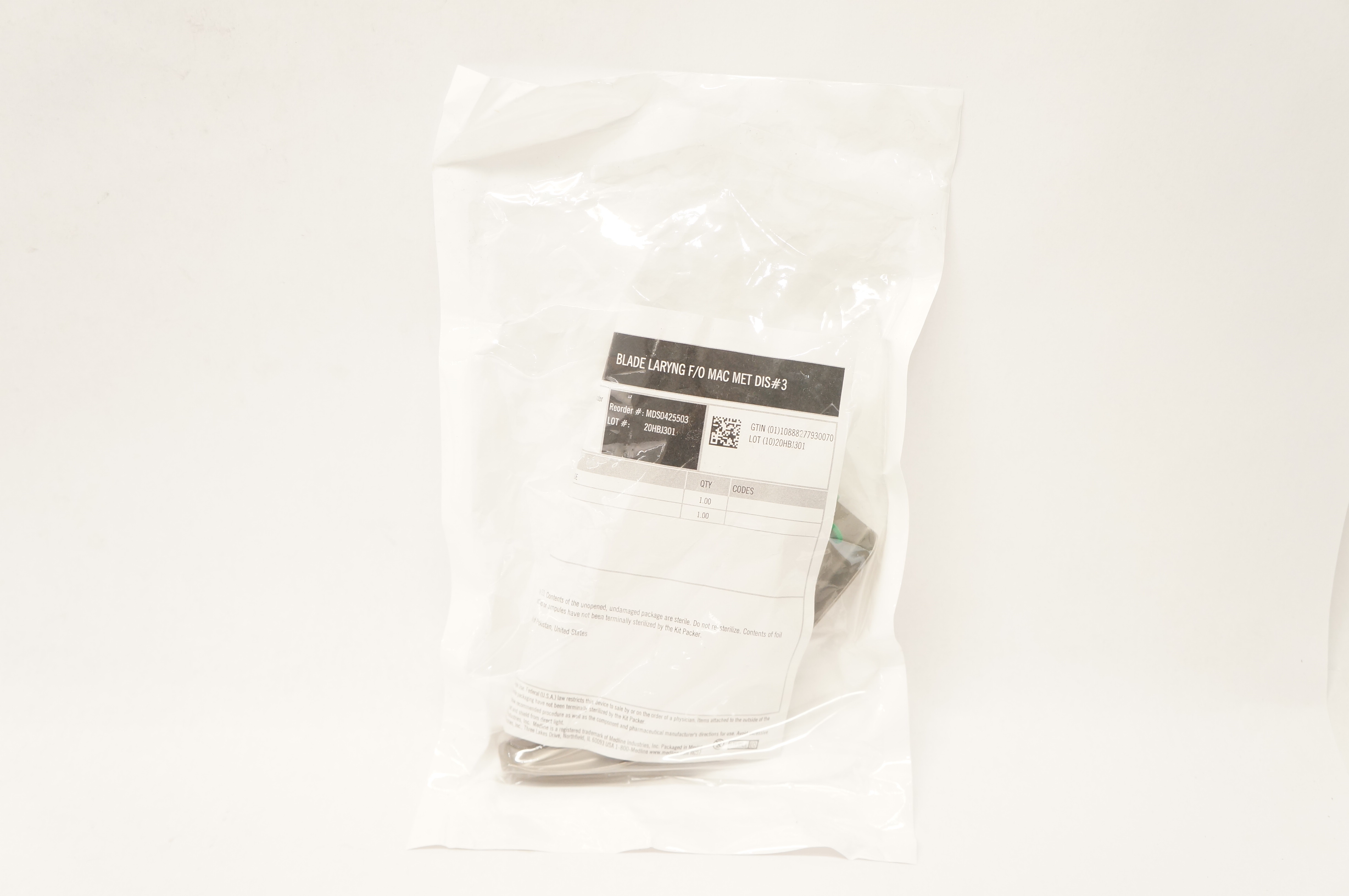Medline MDS0425503 Blade Laryng F/O Mac Met Dis #3