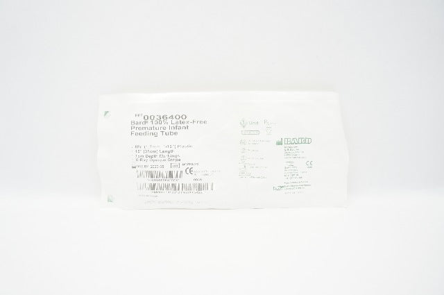 Bard 0036400 100% Latex-Free Premature Infant Feeding Tube 5 Fr x 15inch (x)