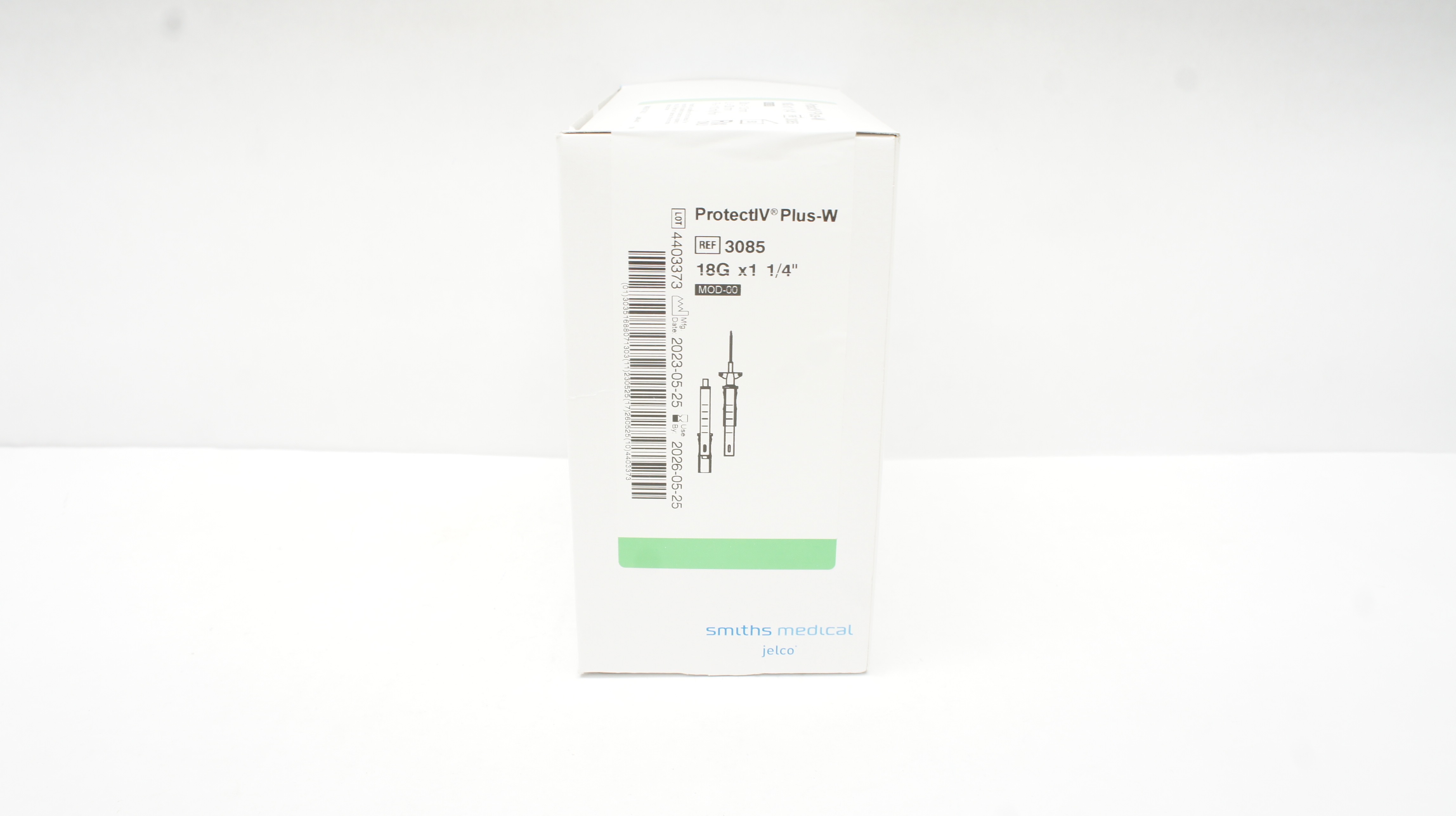 Smiths Medical 3085 ProtectIV Plus-W Safety Cath.18G x 1-1/4inch - Box of 50