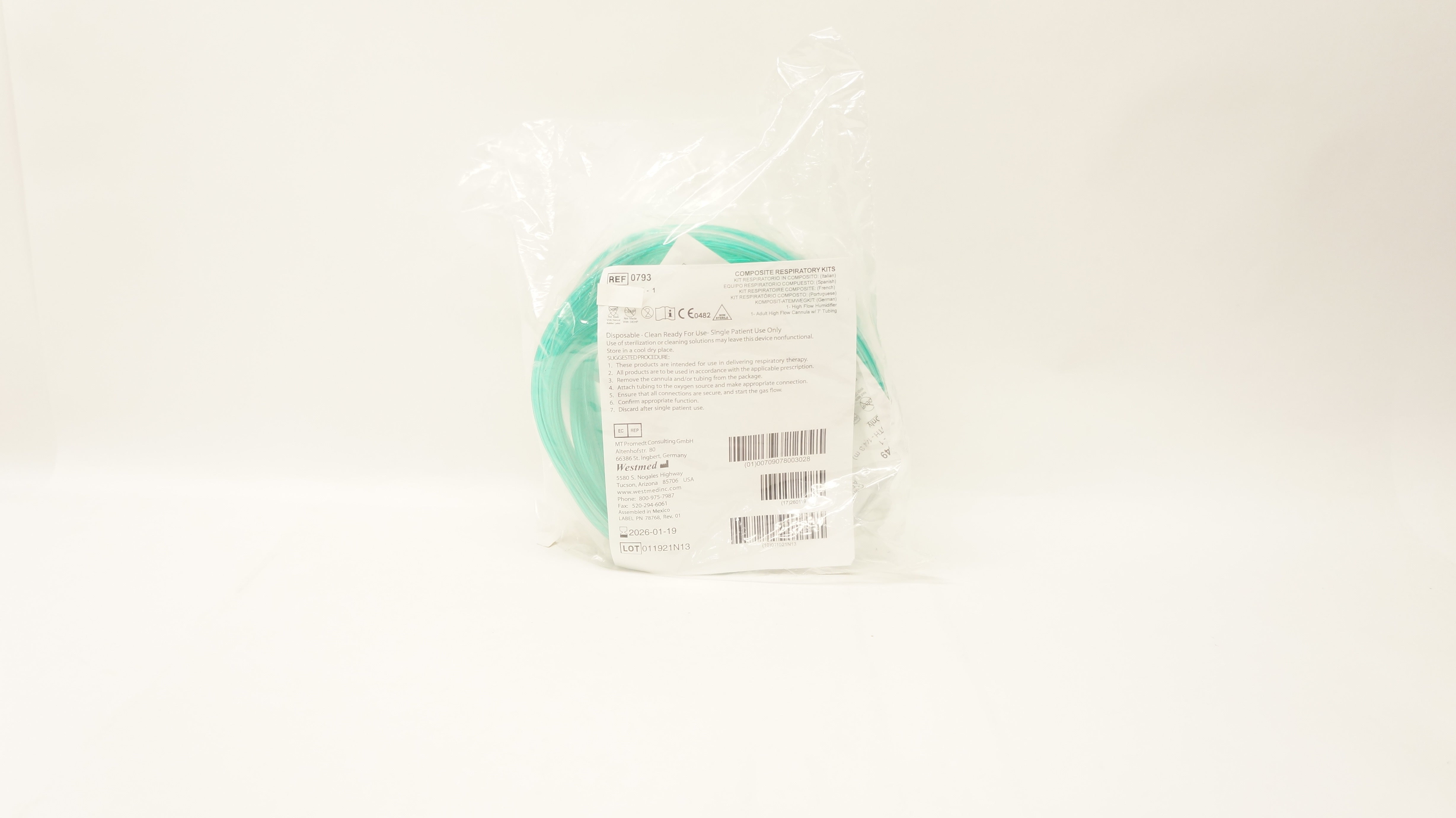 Westmed 0793 Disposable Composite Respiratory Kits