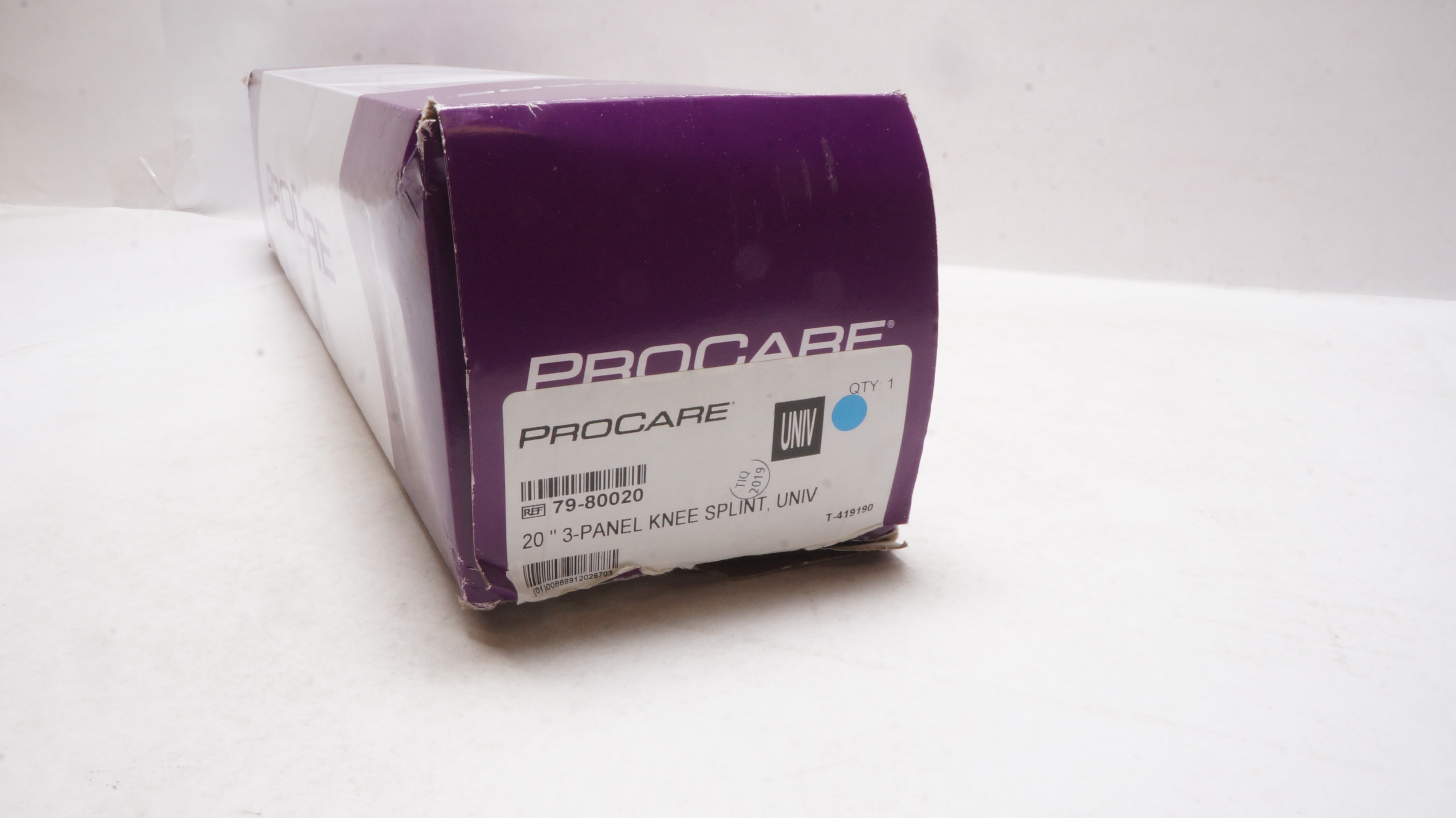DJO 79-80020 Procare 20 inch 3-Panel Knee Splint, UNIV