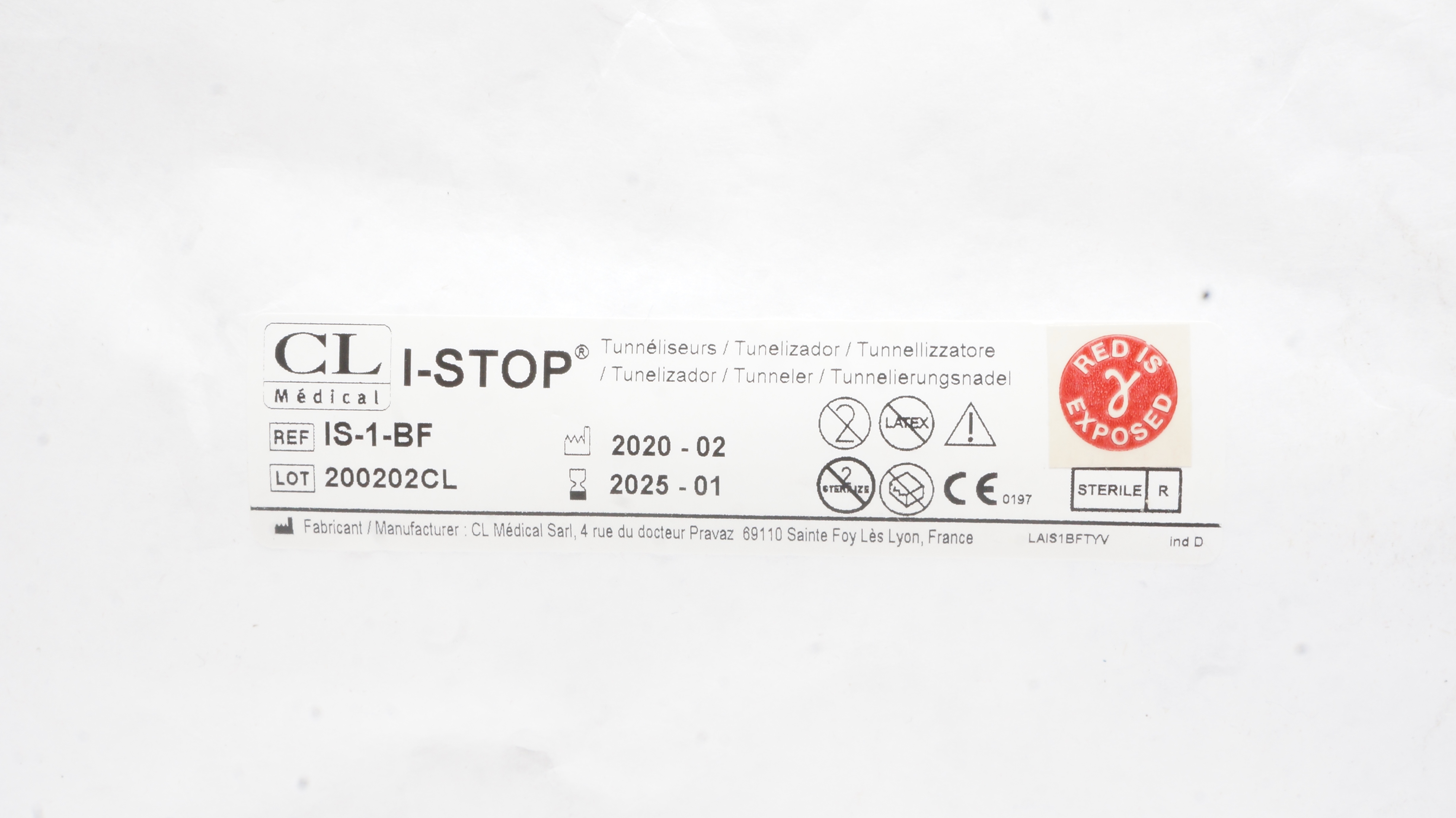 CL Medical IS-1-BF, I-Stop Tunneler