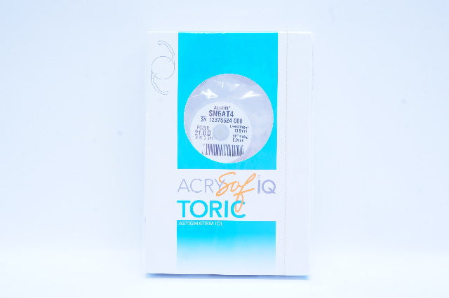 Alcon SN6AT4 AcrySof IQ Toric Astigmatism IOL 21.0D 2.25 D CYL 13.0 x 6.0mm (x)