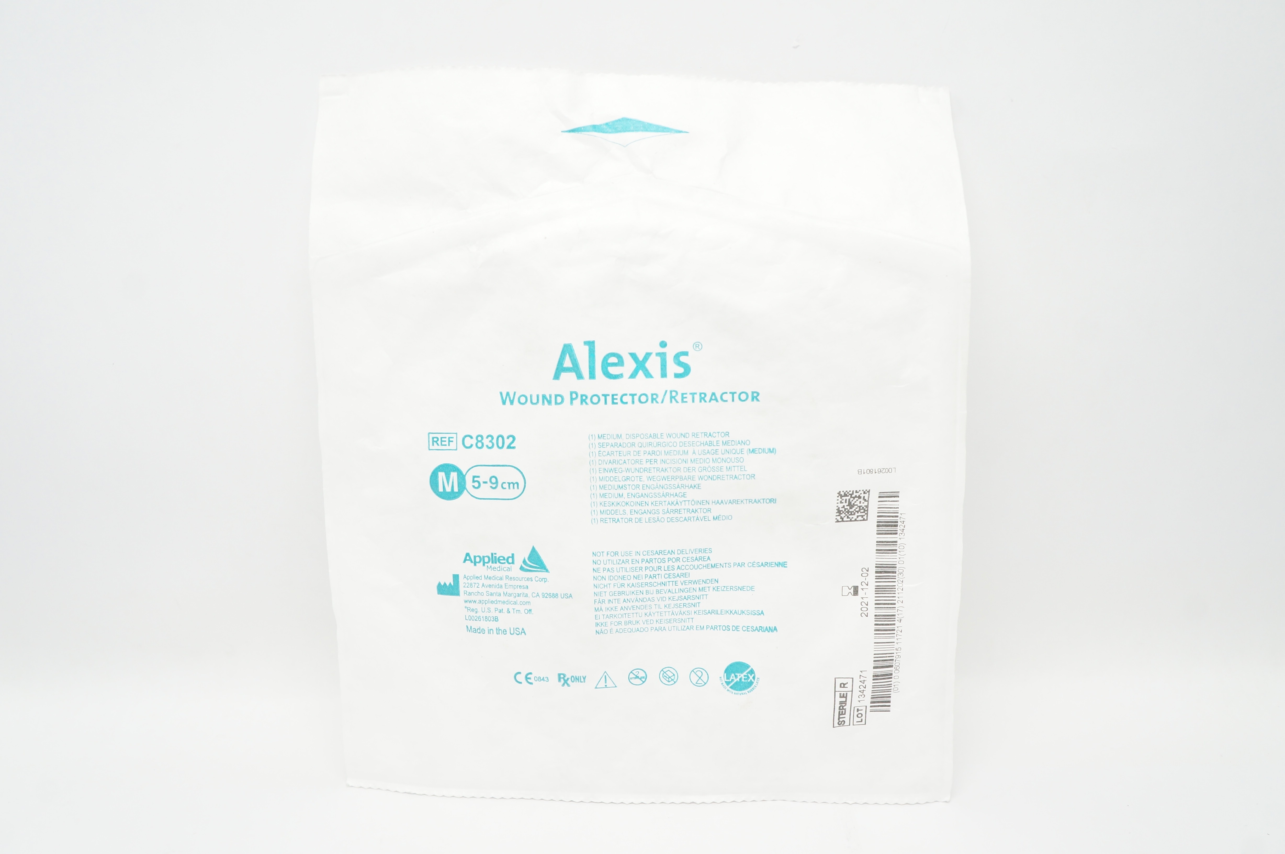 Applied Medical C8302 Alexis Wound Protector/Retractor 5-9cm, Medium (x)
