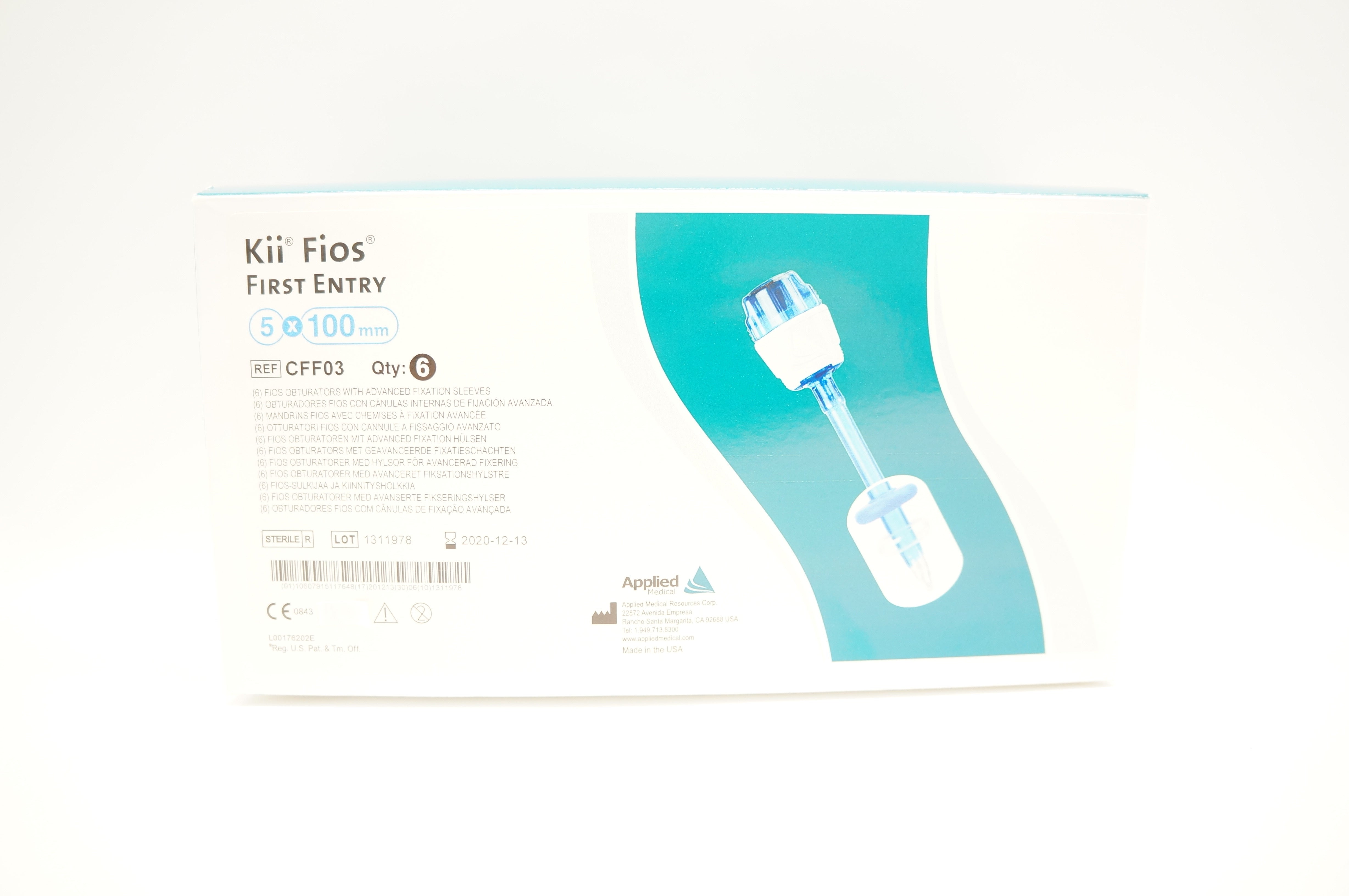 Applied Medical CFF03 Kii Fios First Entry Obturator 5 x 100 mm (x) - Box of 7