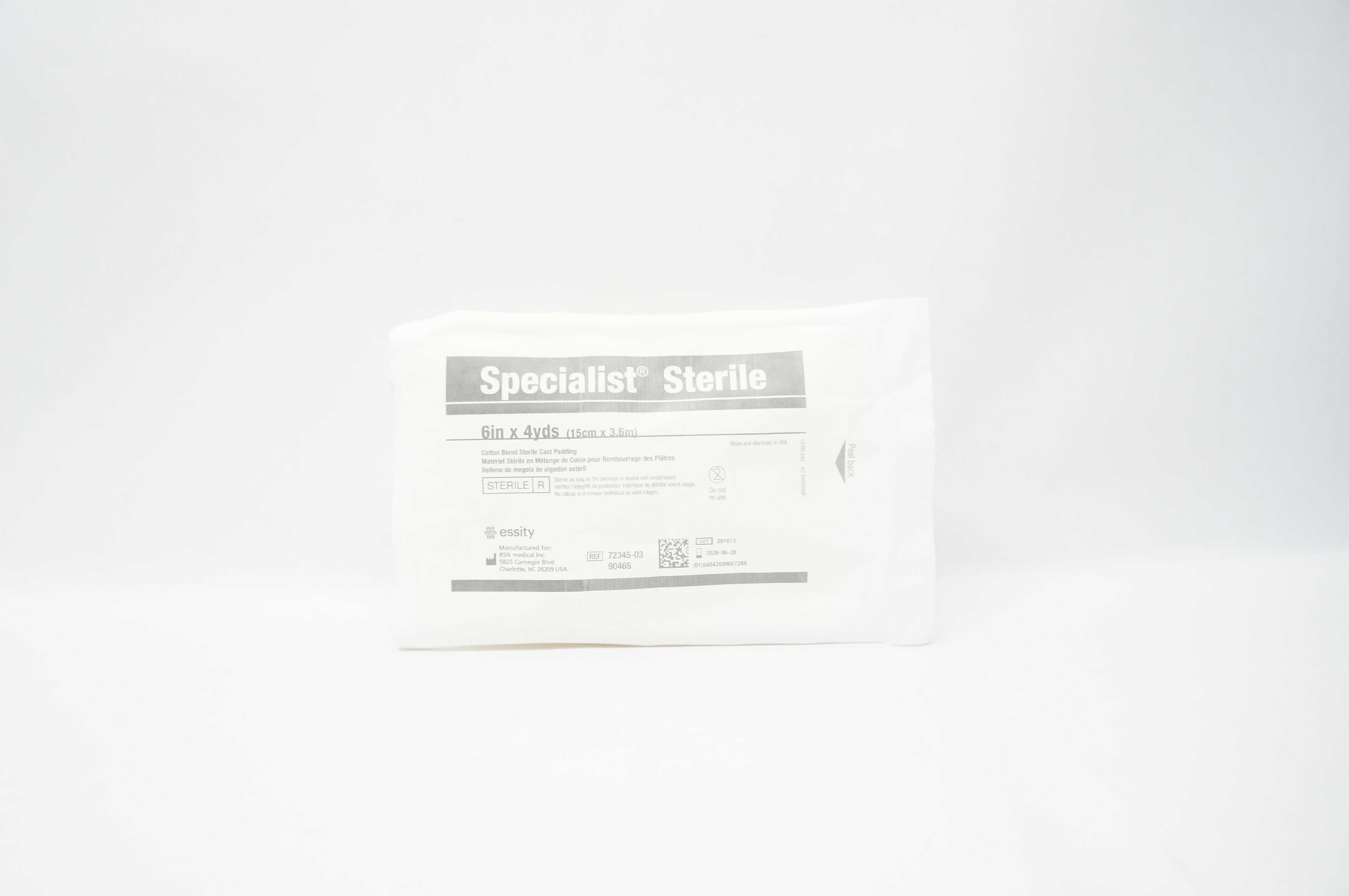 BSN Medical 9046S Specialist Cotton Blend Sterile Cast Padding 6inch x 4yds