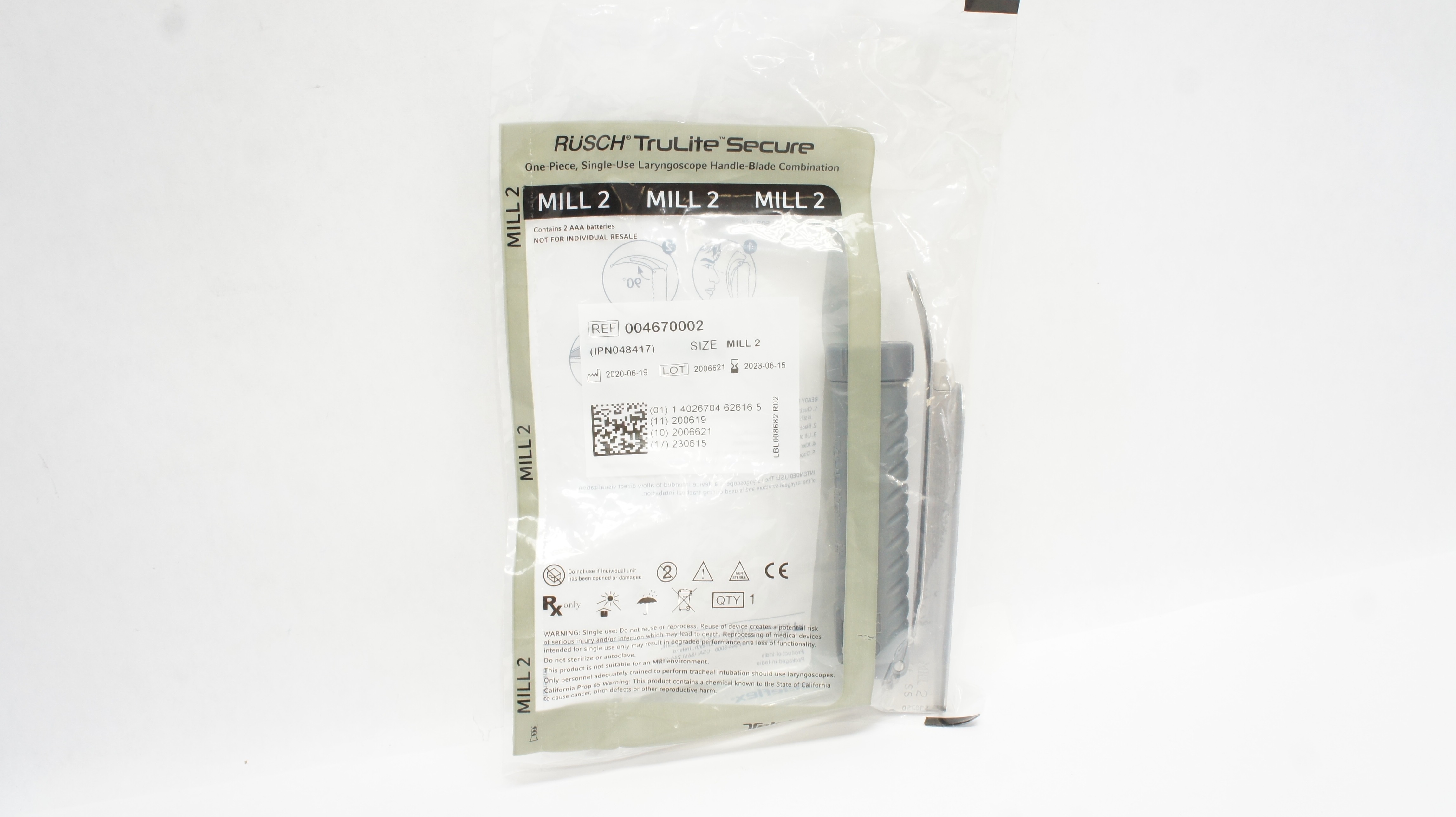 Teleflex 004670002 Rusch Secure Laryngoscope Handle-Blade Combination ...