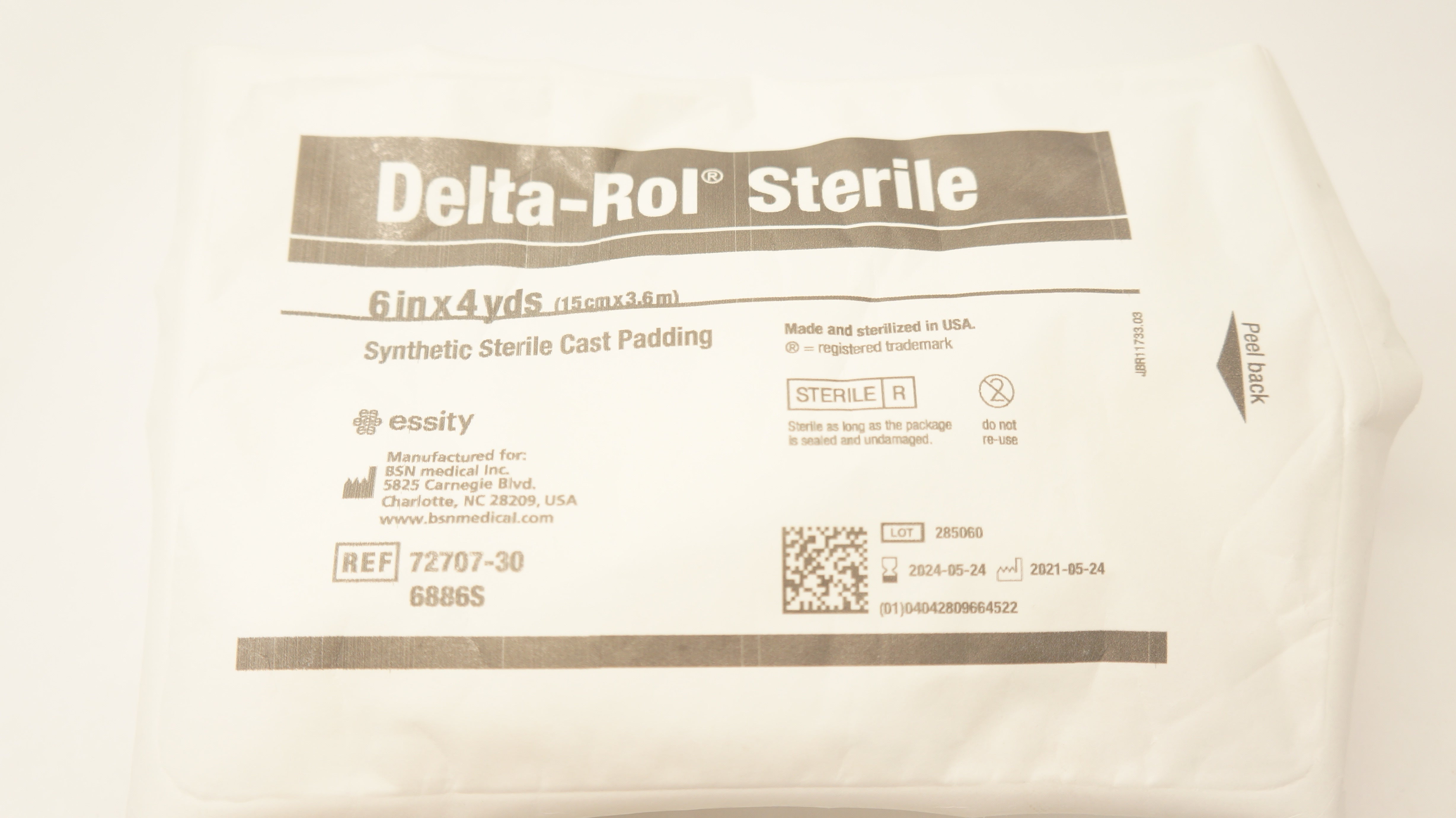 BSN Medical 72707-30 Delta-Rol Synthetic Sterile Cast Padding 6inch x 4yds
