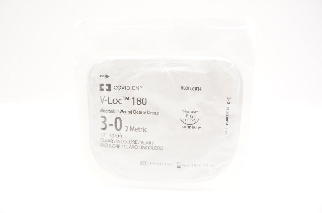 Covidien VLOCL0014 3-0 Wound Closure Device P-12 Cutting, 3/8 19mm, 12inch