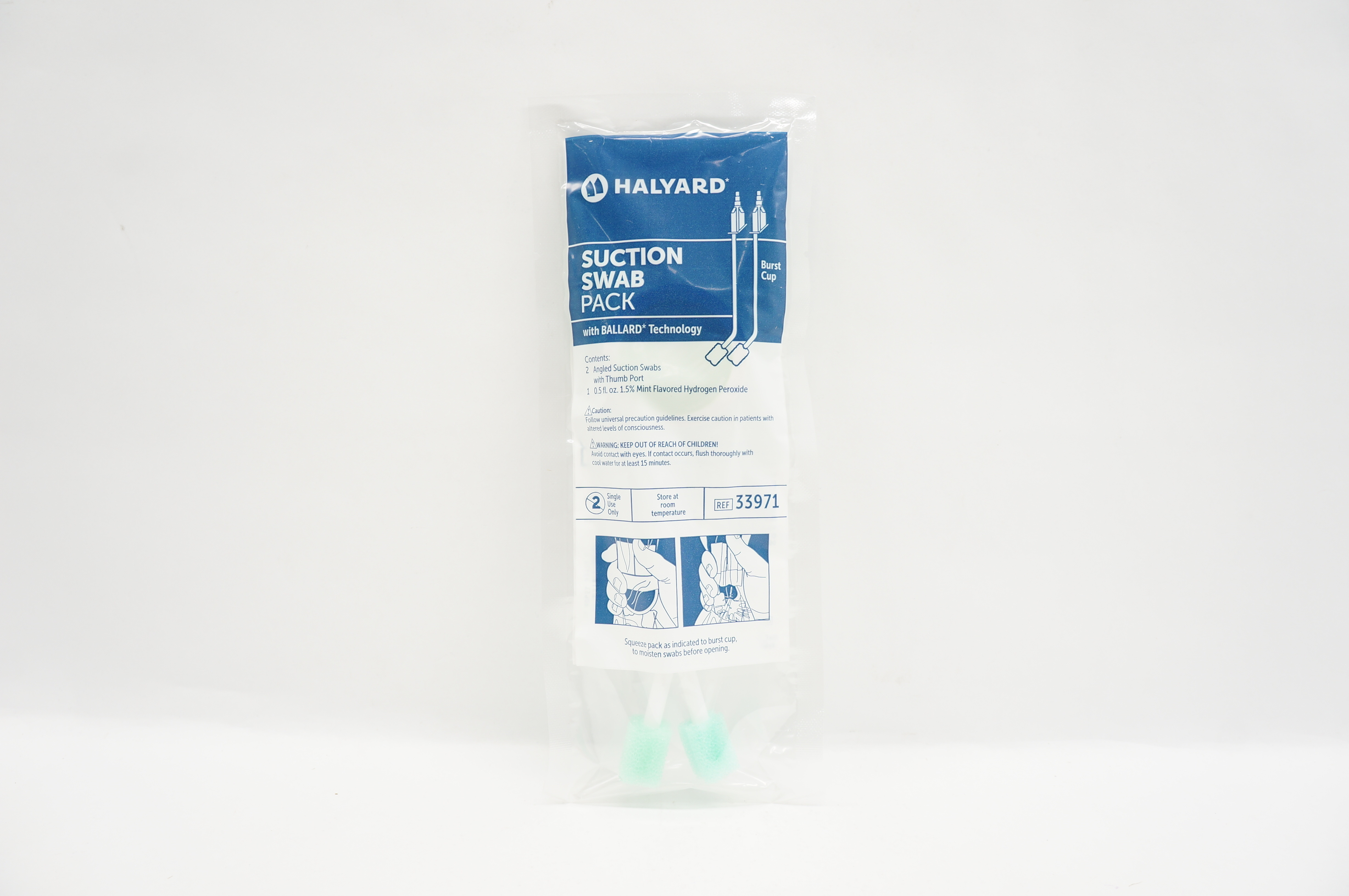 Halyard 33971 Suction Swab Pack With Ballard Technology (x)