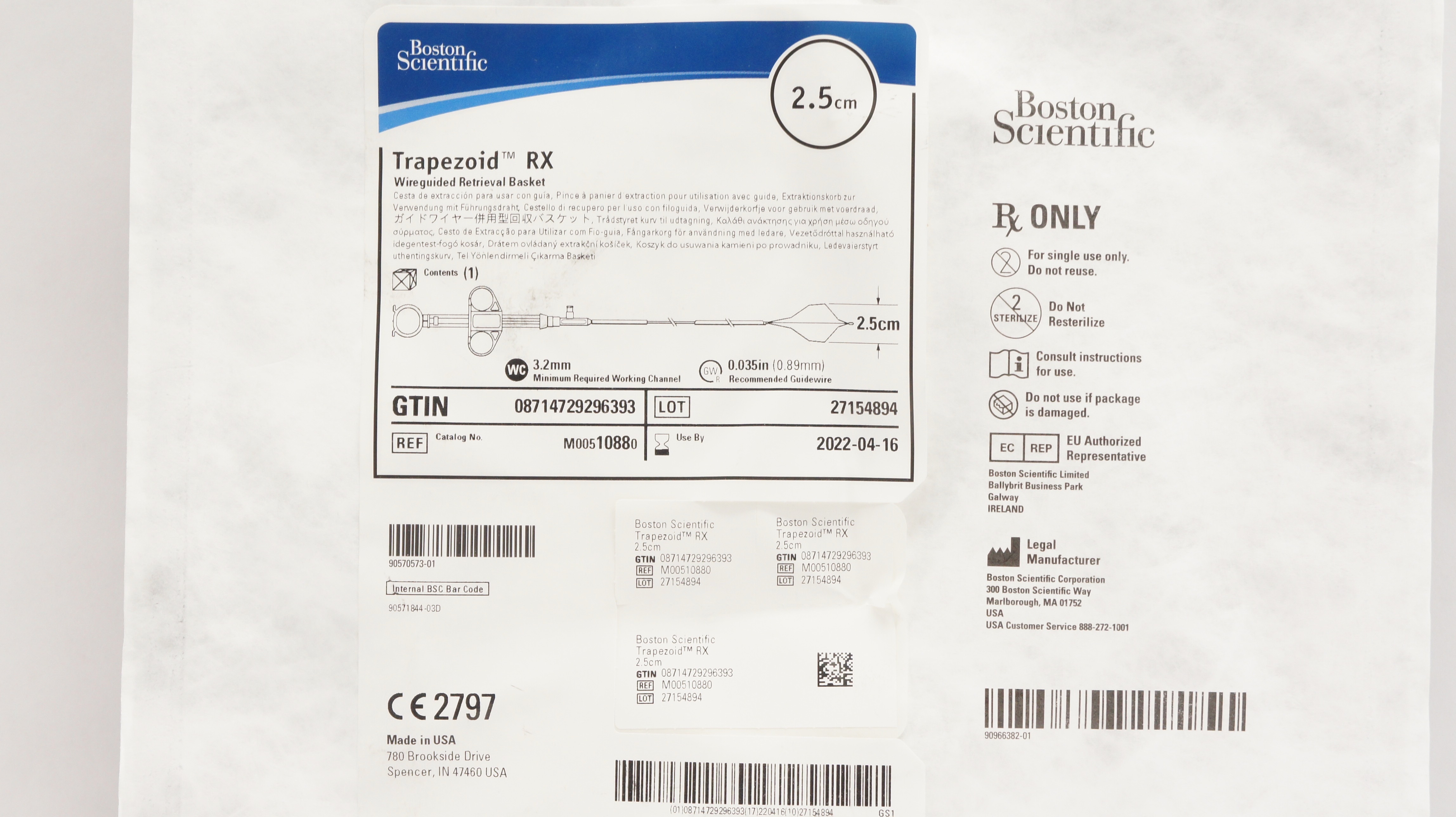 boyt_1017ページ Boston Scientific M00510880 Trapezoid RX Wireguided Retrieval