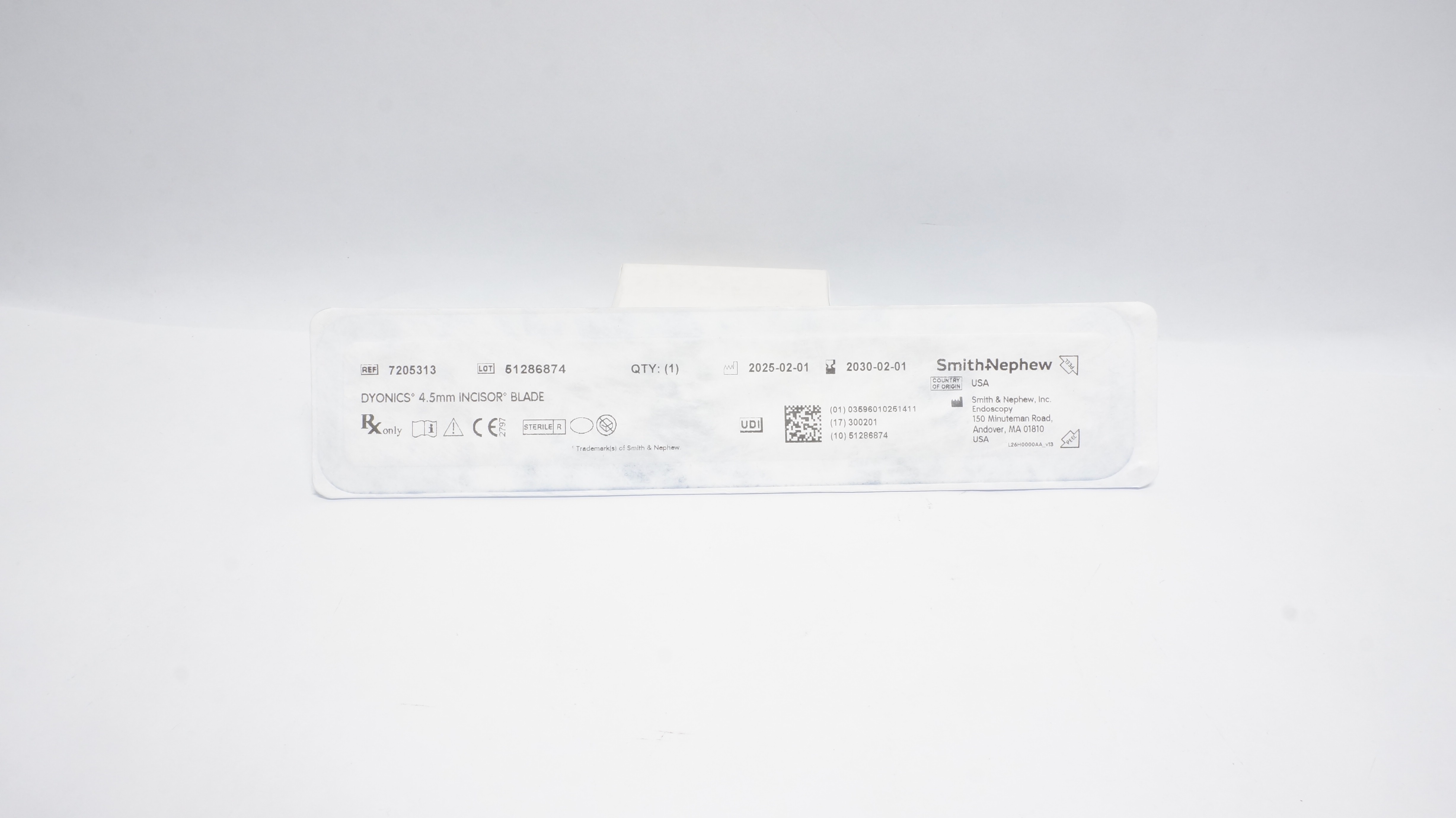 Smith&Nephew 7205313 DYONICS 4.5mm Incisor Blade