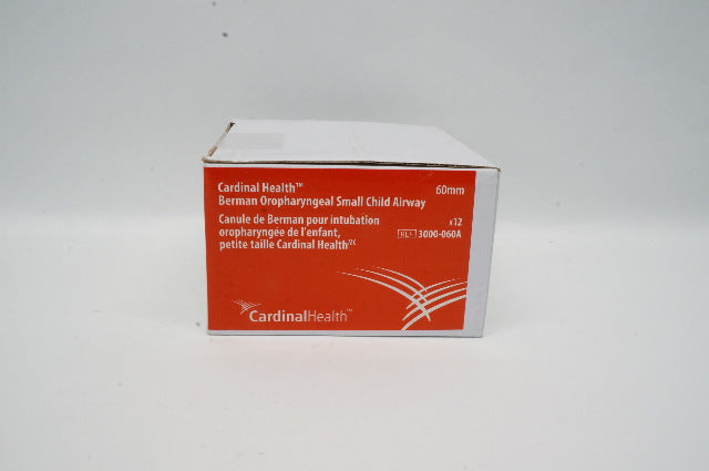 Cardinal Health 3000-060A Berman Oropharyngeal S Child Airway 60mm - Box of 12