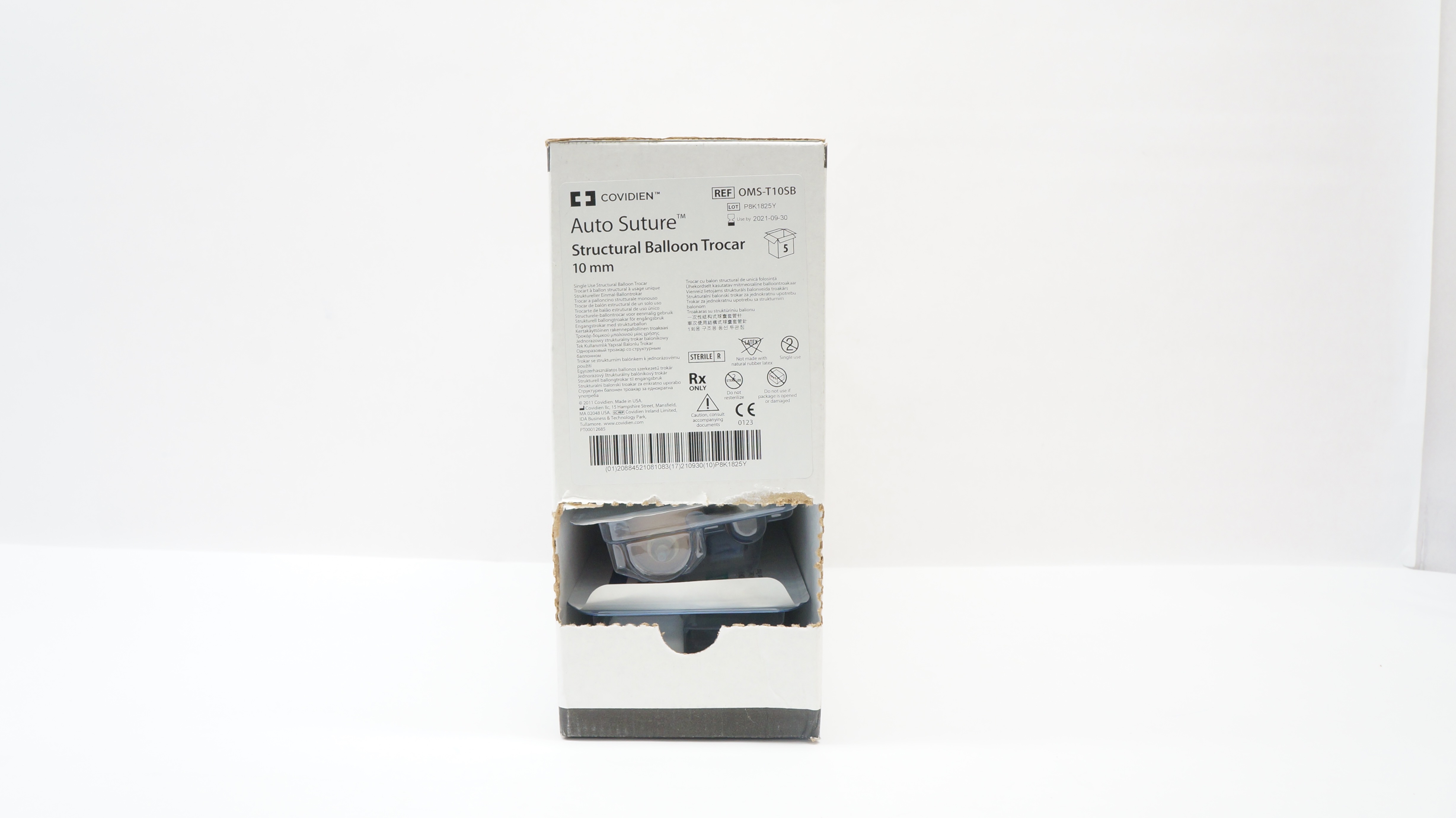 Covidien OMS-T10SB Auto Stre Structural Balloon Trocar 10mm (x) - Box of 5