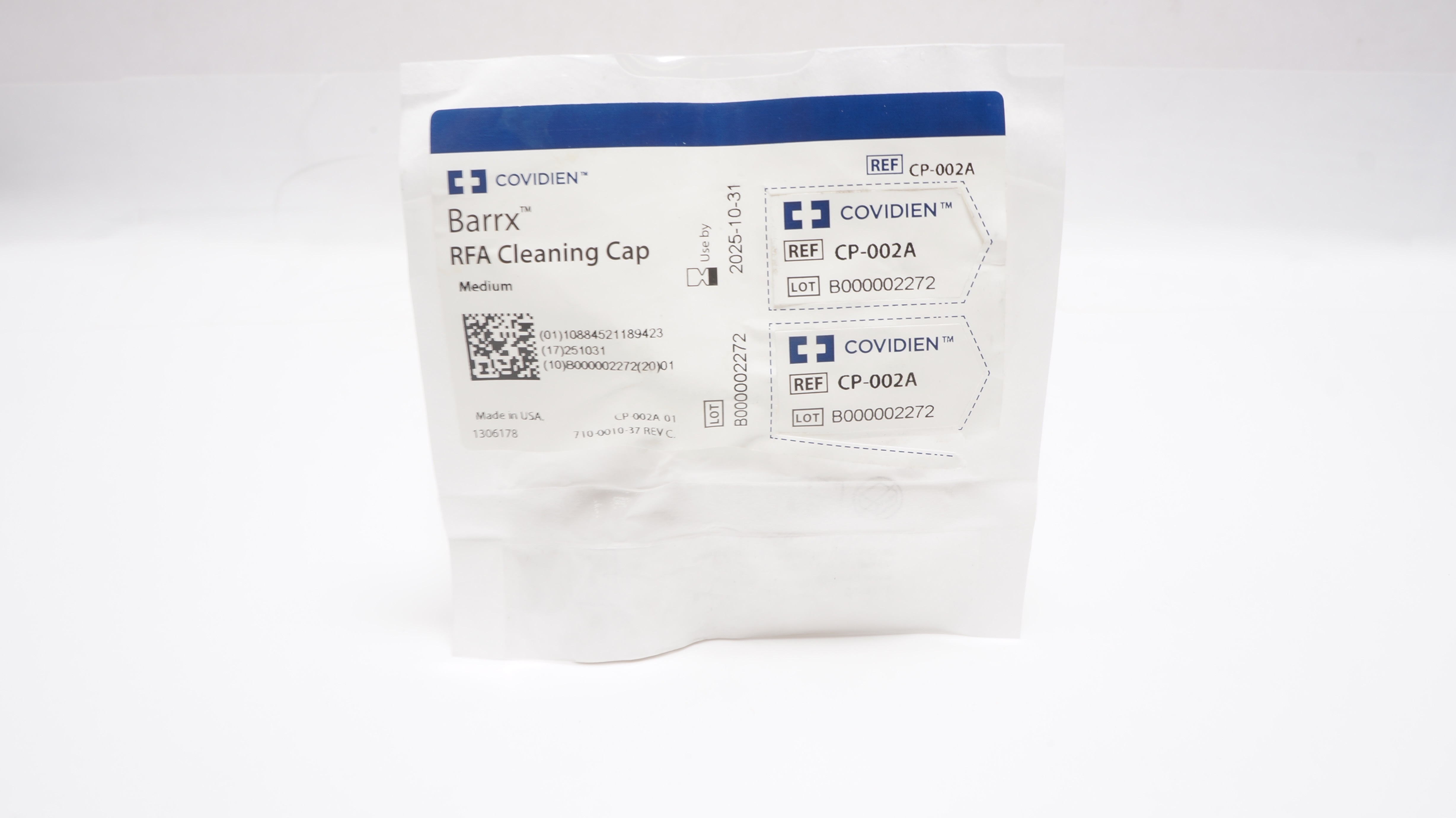 Covidien CP-002A Barrx RFA Cleaning Cap, Medium
