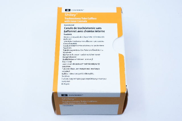 Covidien 8CFN Shiley Tracheostomy Tube Cuffless W/Inner Cannula 7.6mm x 12.2mm