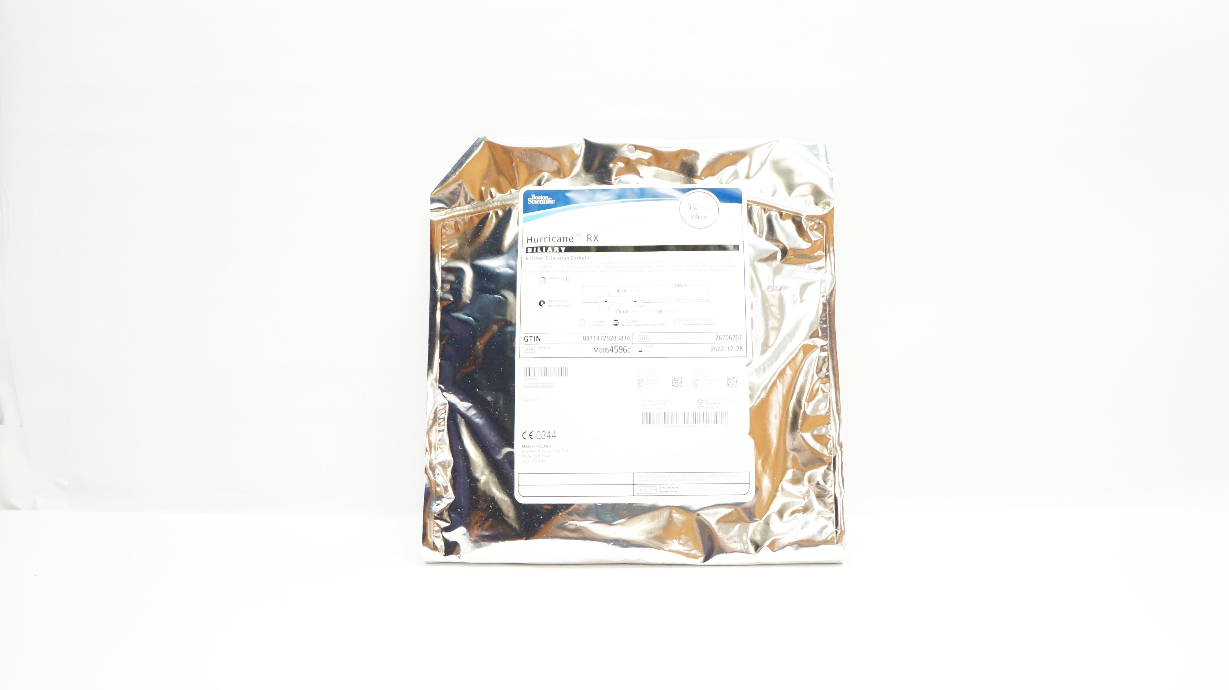 Boston Scientific M00545960 Hurricane RX Balloon Dilatation Cath. 10mm x 4cm (x)