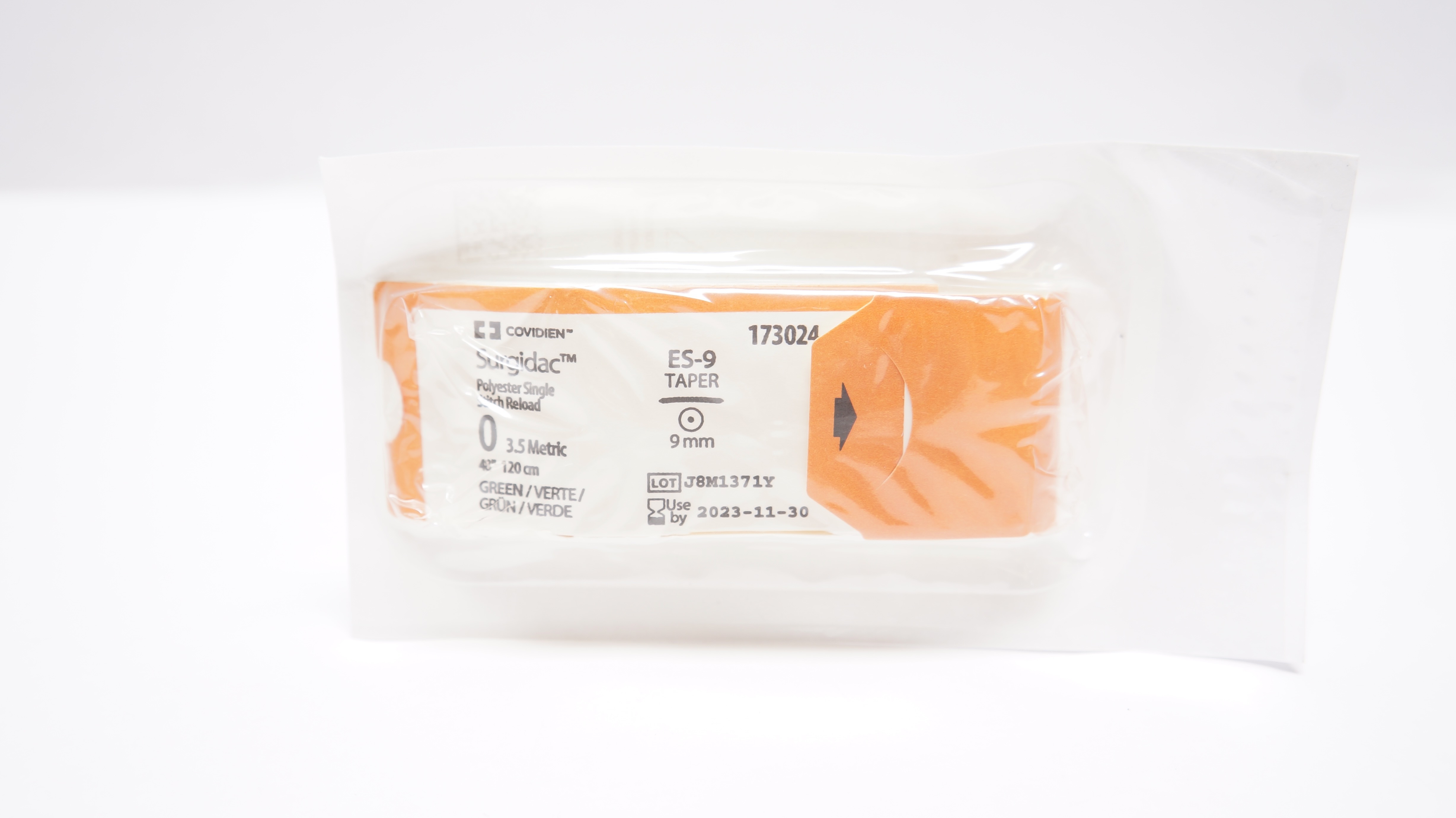 Covidien 173024 0 Surgidac, ES-9, 9mm Taper, 48inch