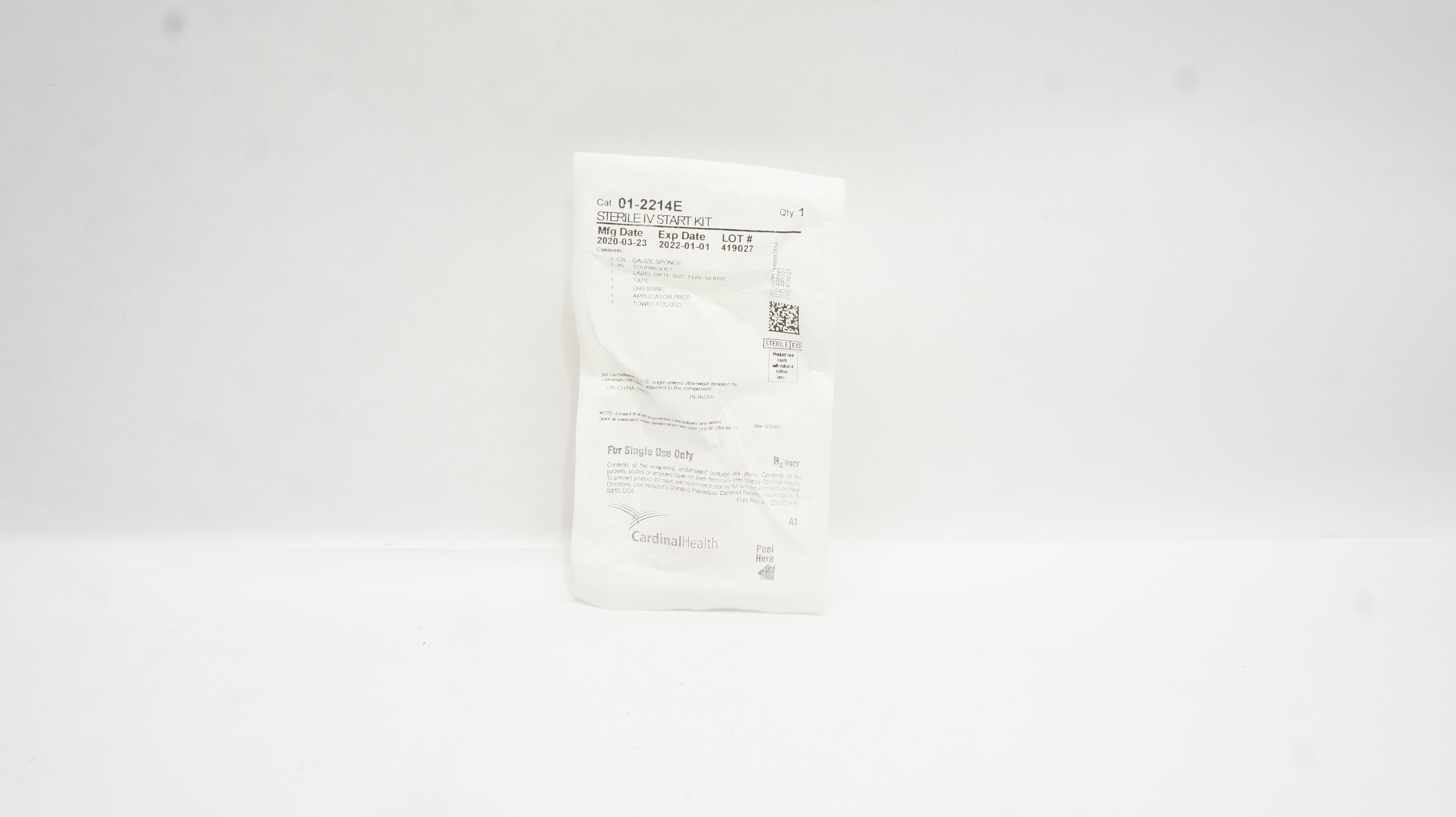 Cardinal Health 01-2214F  IV Start Kit (x)