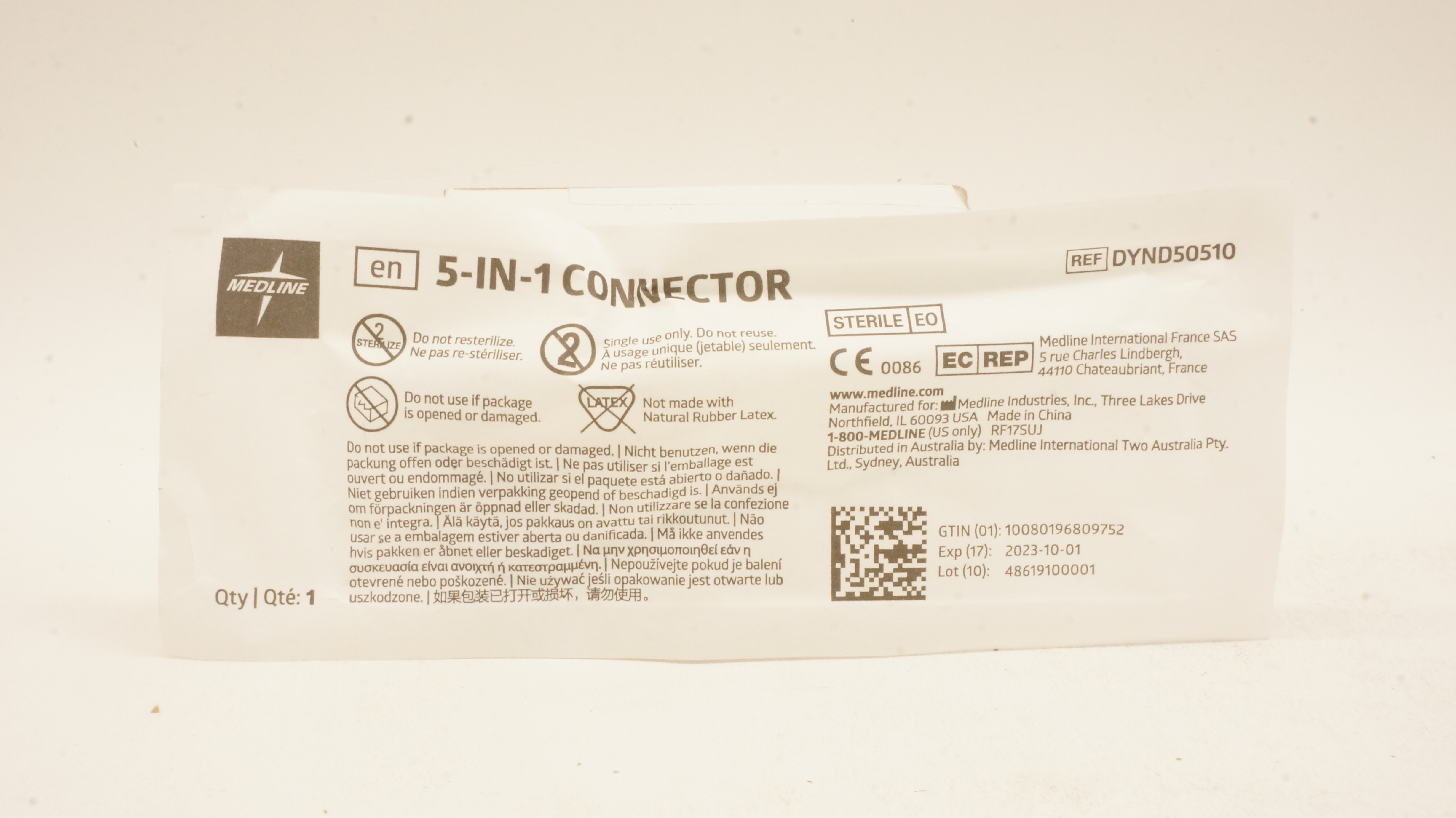 Medline DYND50510 5-in-1 Connector