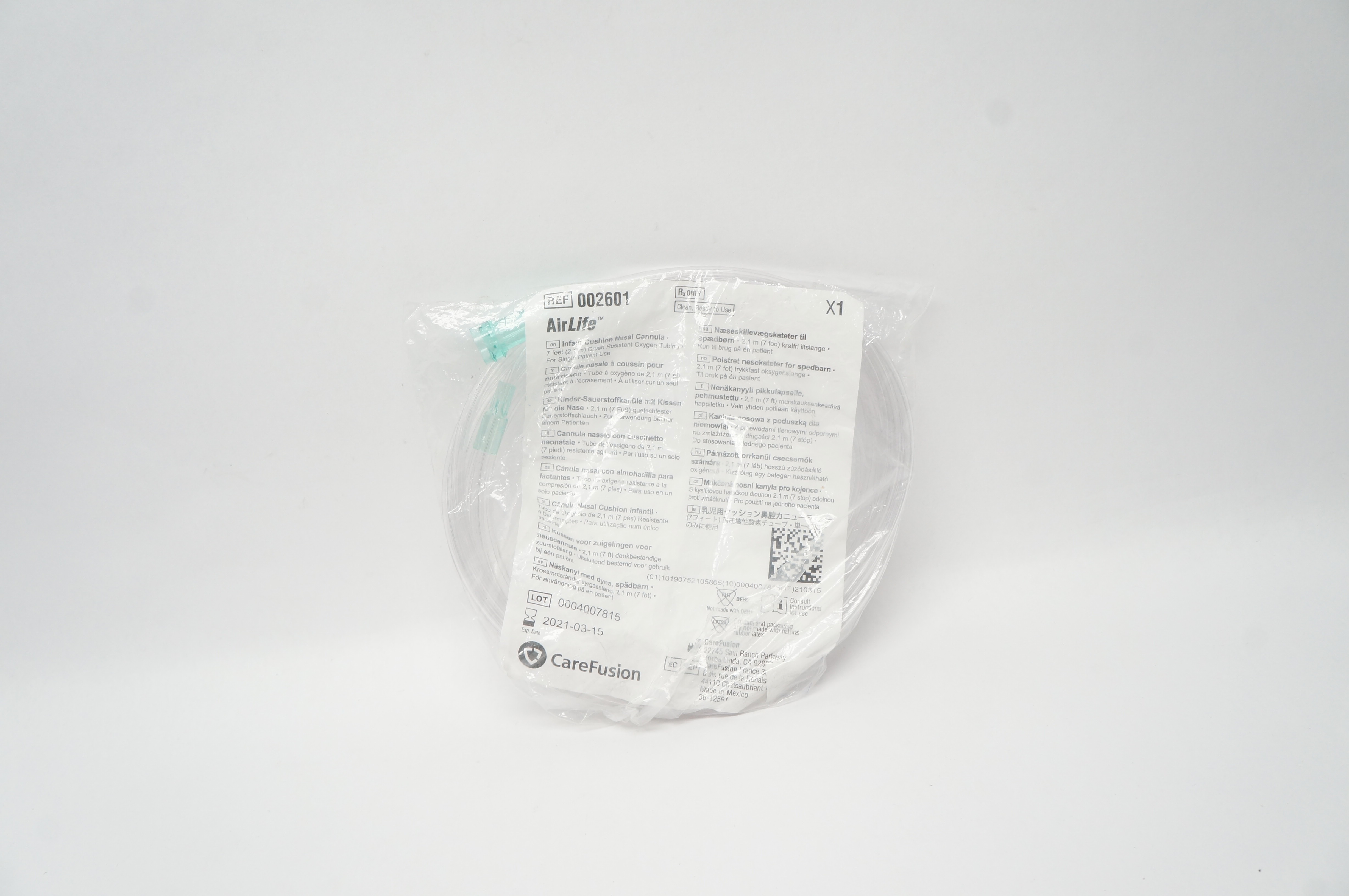 CareFusion 002601 AirLife Infant Nasal Cannula Crush Resistant Tubing