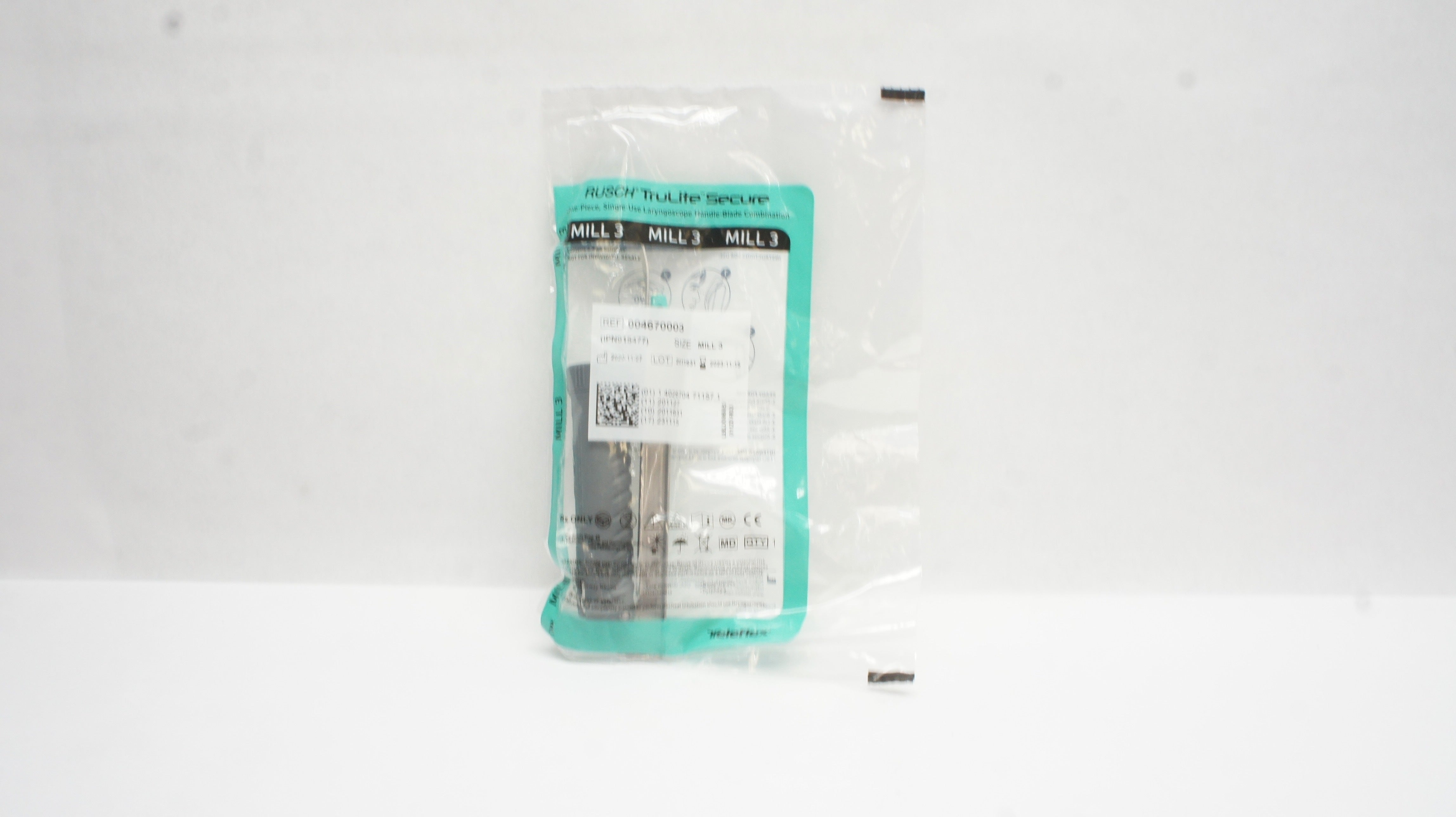 Teleflex 004670003 TruLite Secure Laryngoscope Handle-Blade Combination Mill3(x)