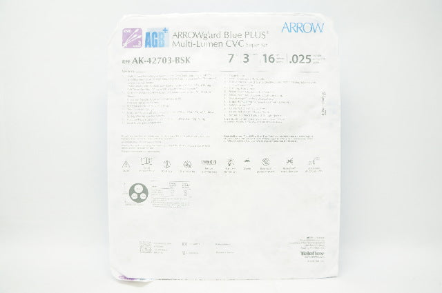 Arrow AK-42703-BSK Wgard Blue Plus Multi-Lumen CVC Super Kit 7Fr (x)