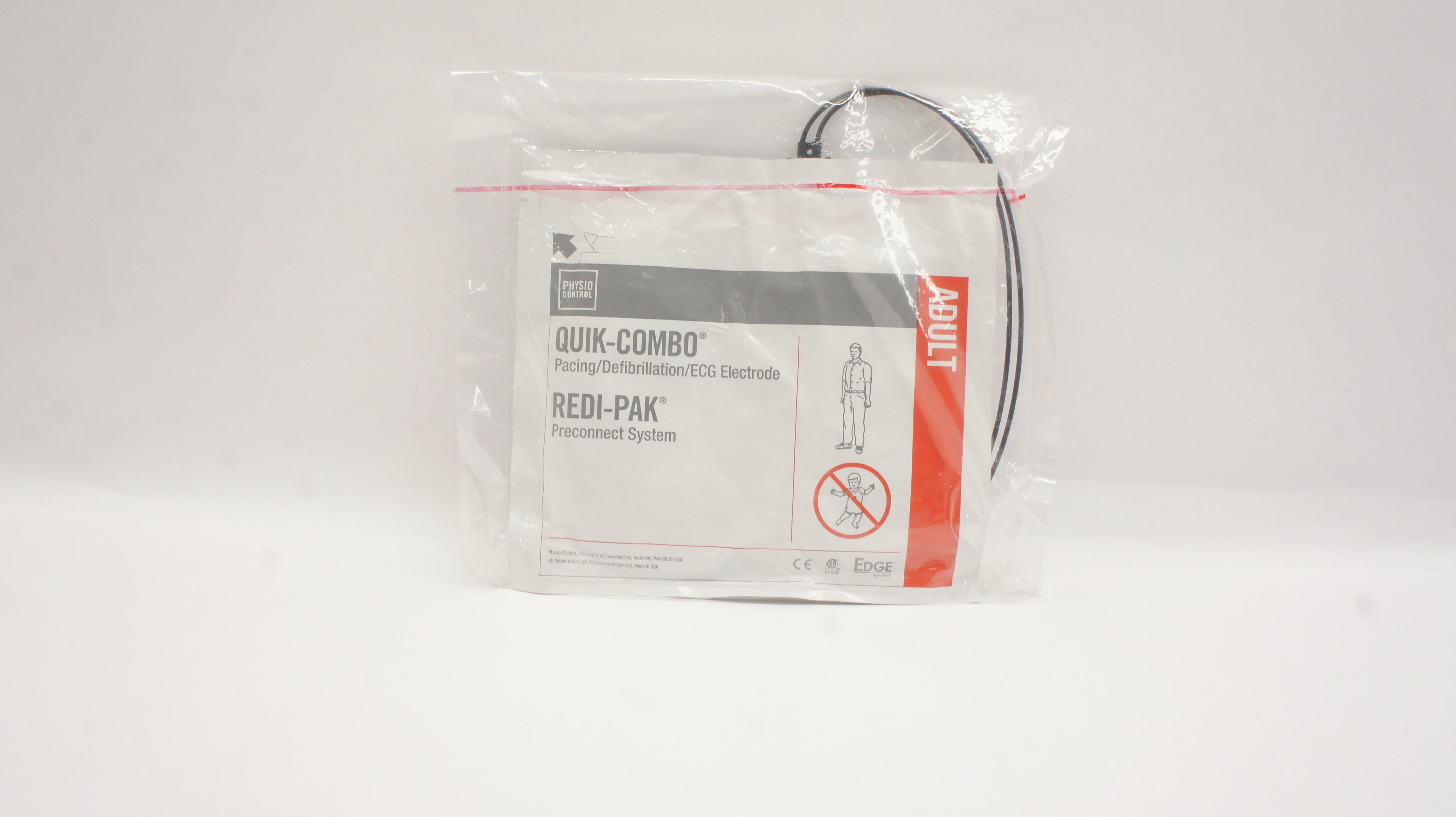 Physio Control 11996-000017 EDGE System Electrodes with QUIK-COMBO Connector (x)