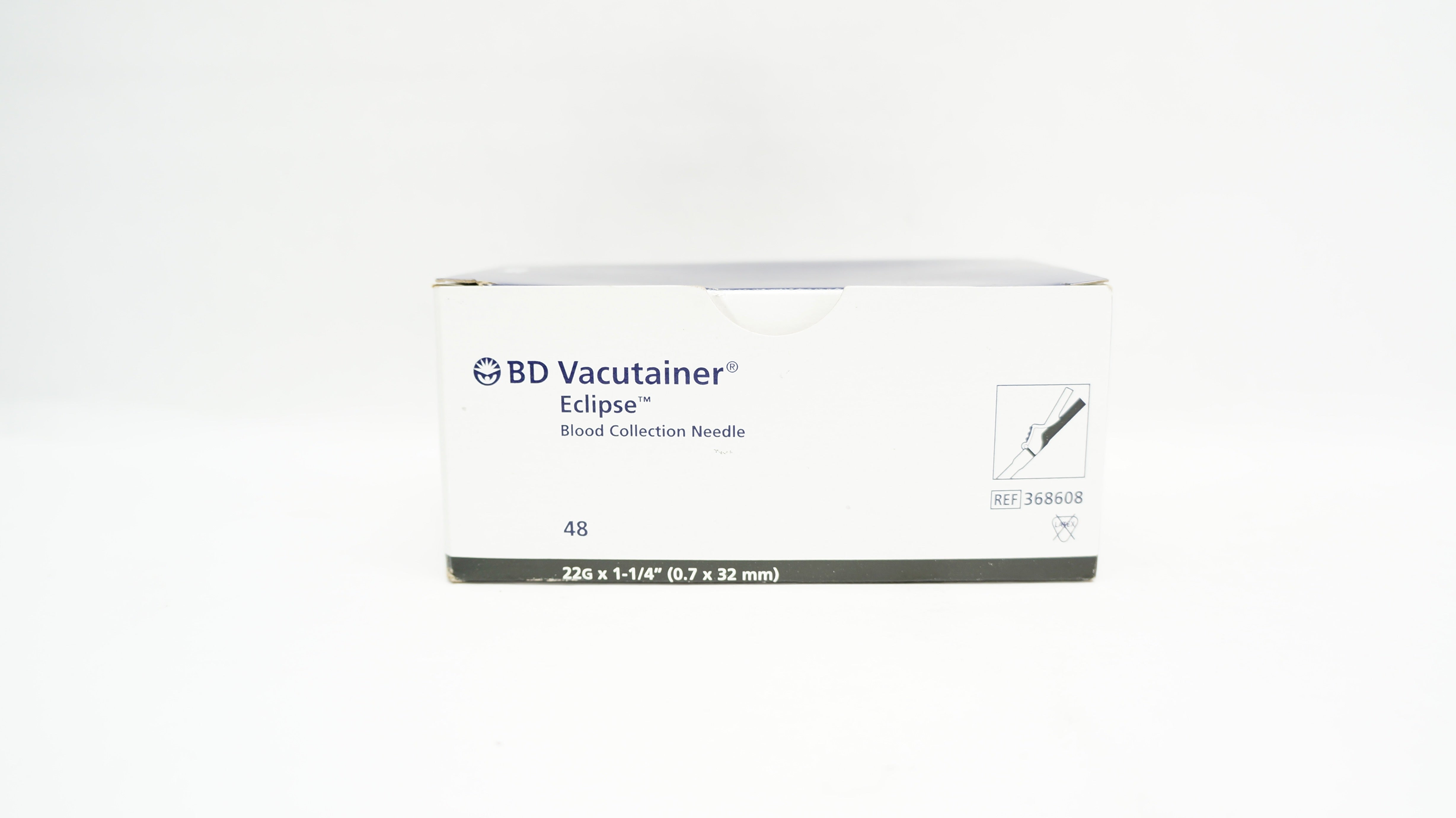 BD 368608 Vacutainer Eclipse Blood Collection Ndle 22G x 1-1/4inch - Box of 48