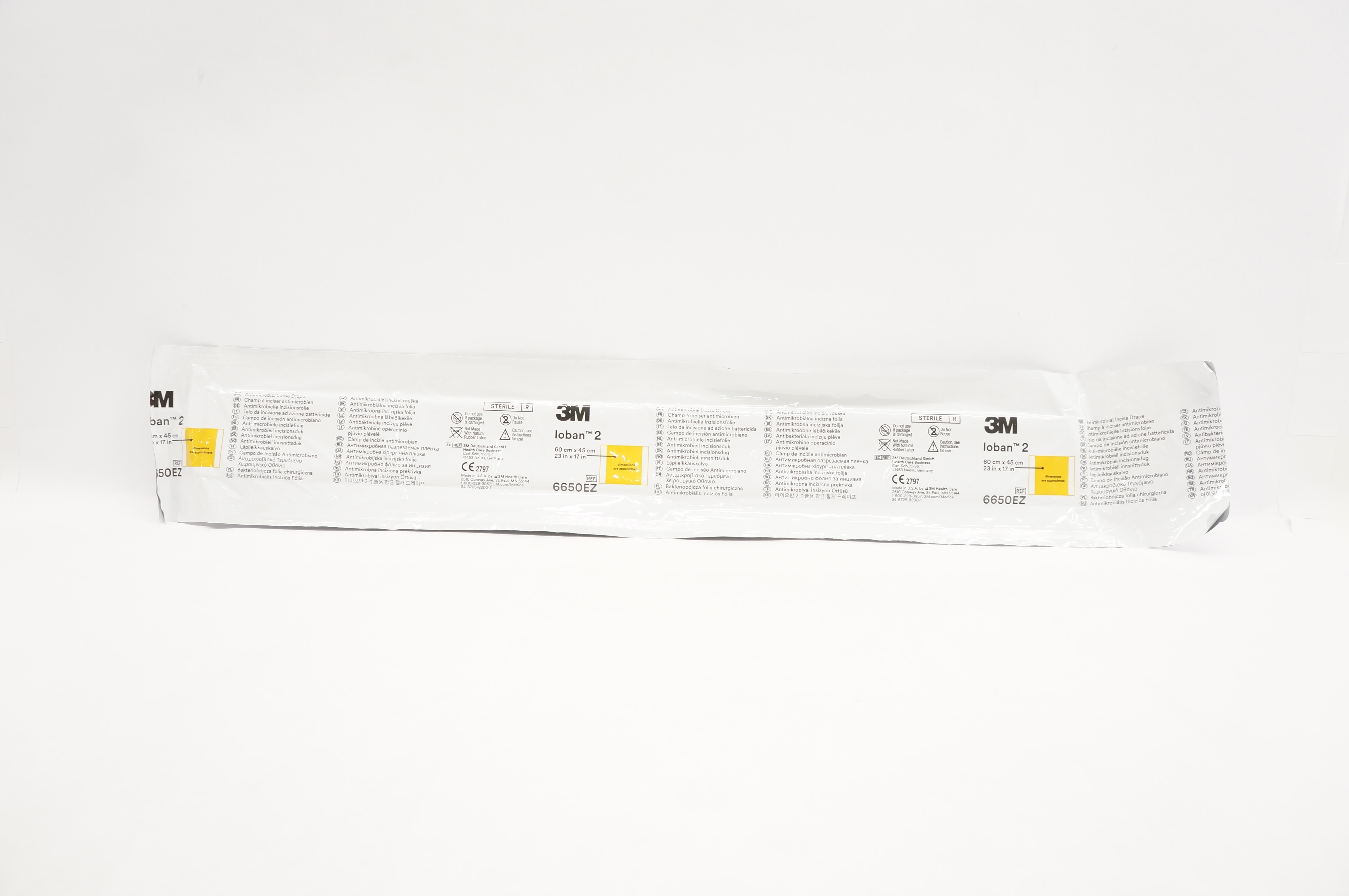 3M 6650EZ Loban 2 Antimicrobial Incise Drape 23inch x 17inch