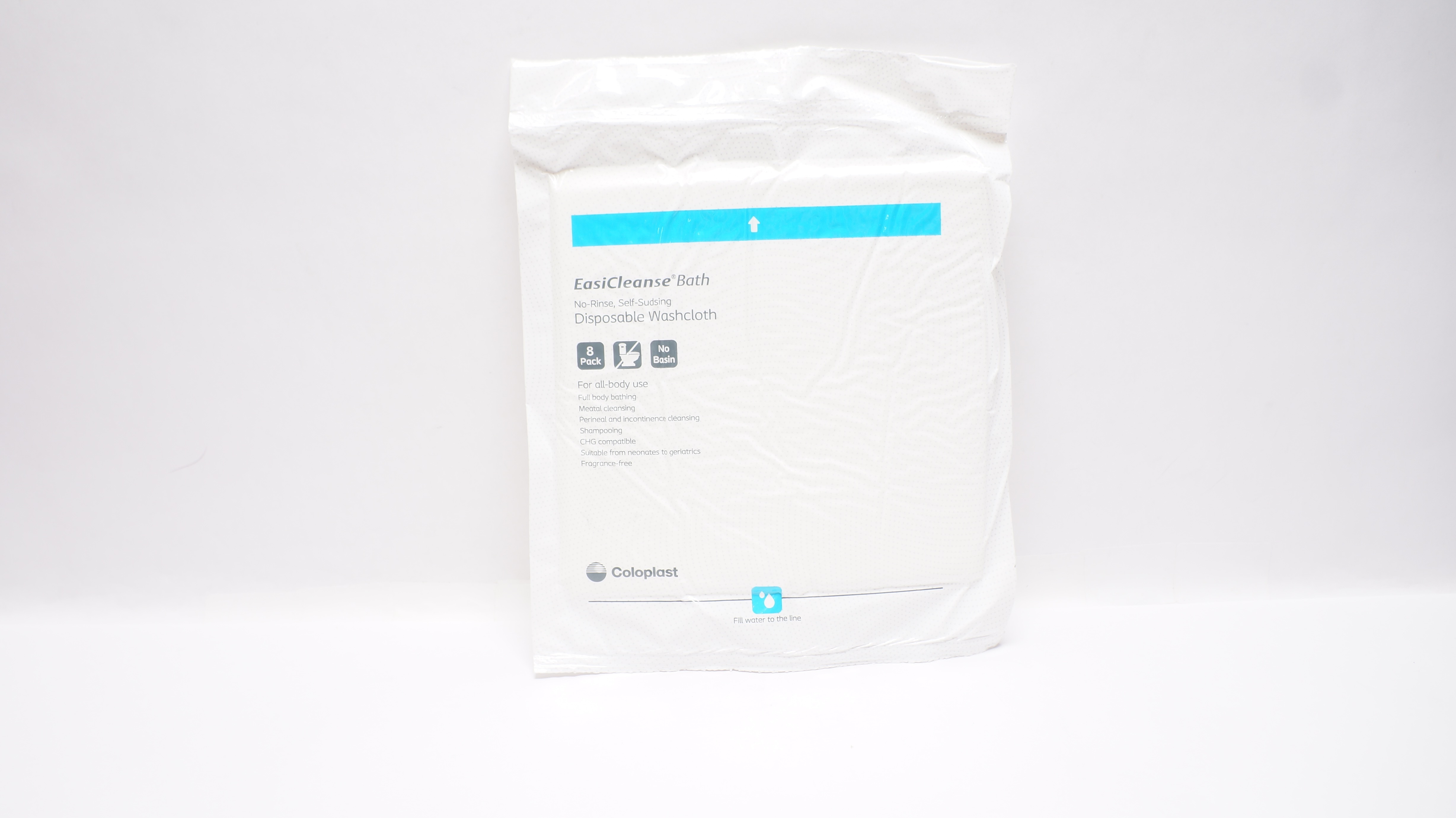 Coloplast 7058 EasiCleanse Bath Disposable Washcloth - Pack of 8