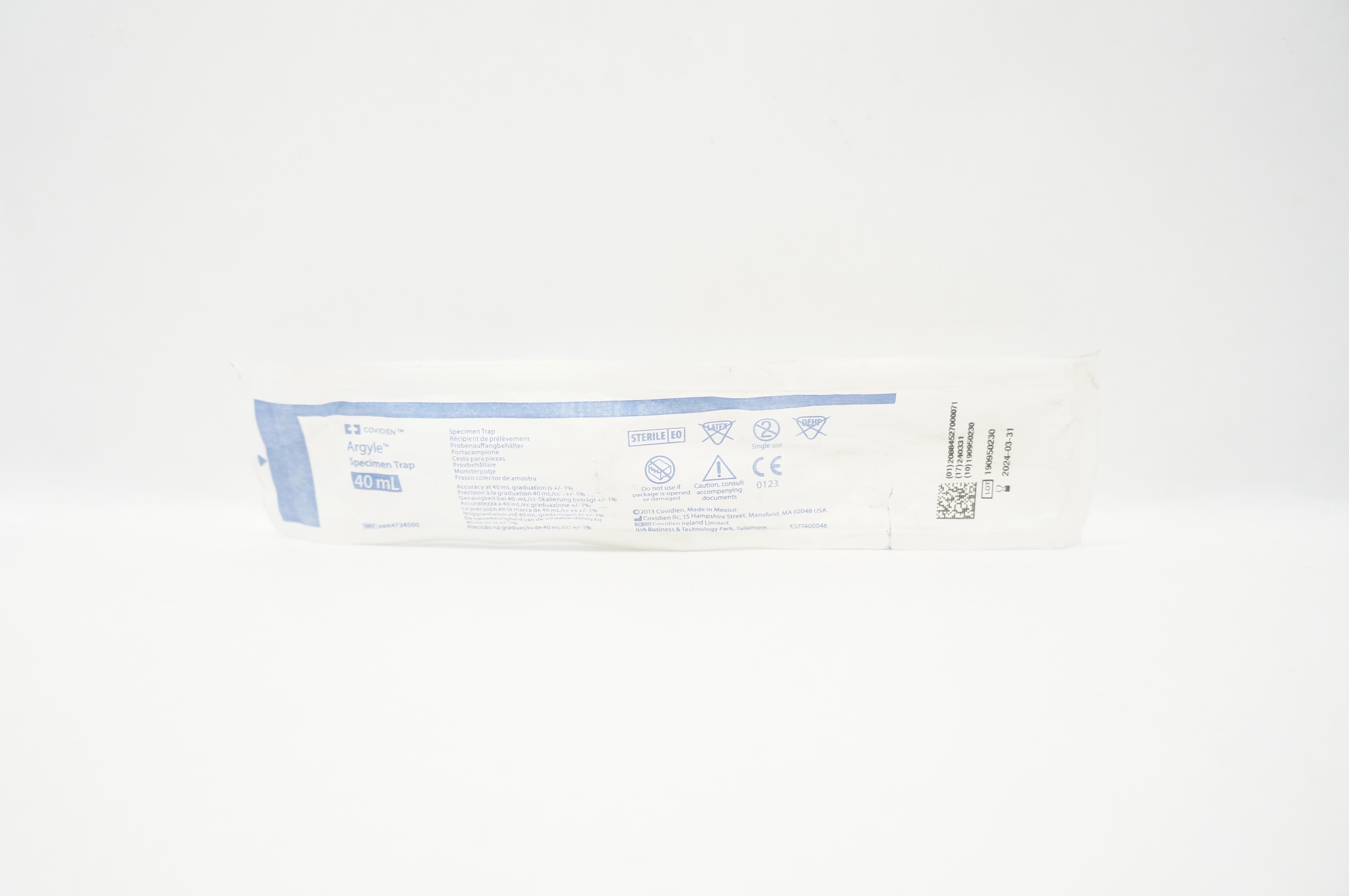 Covidien 8884724500 Argyle Specimen Trap 40mL