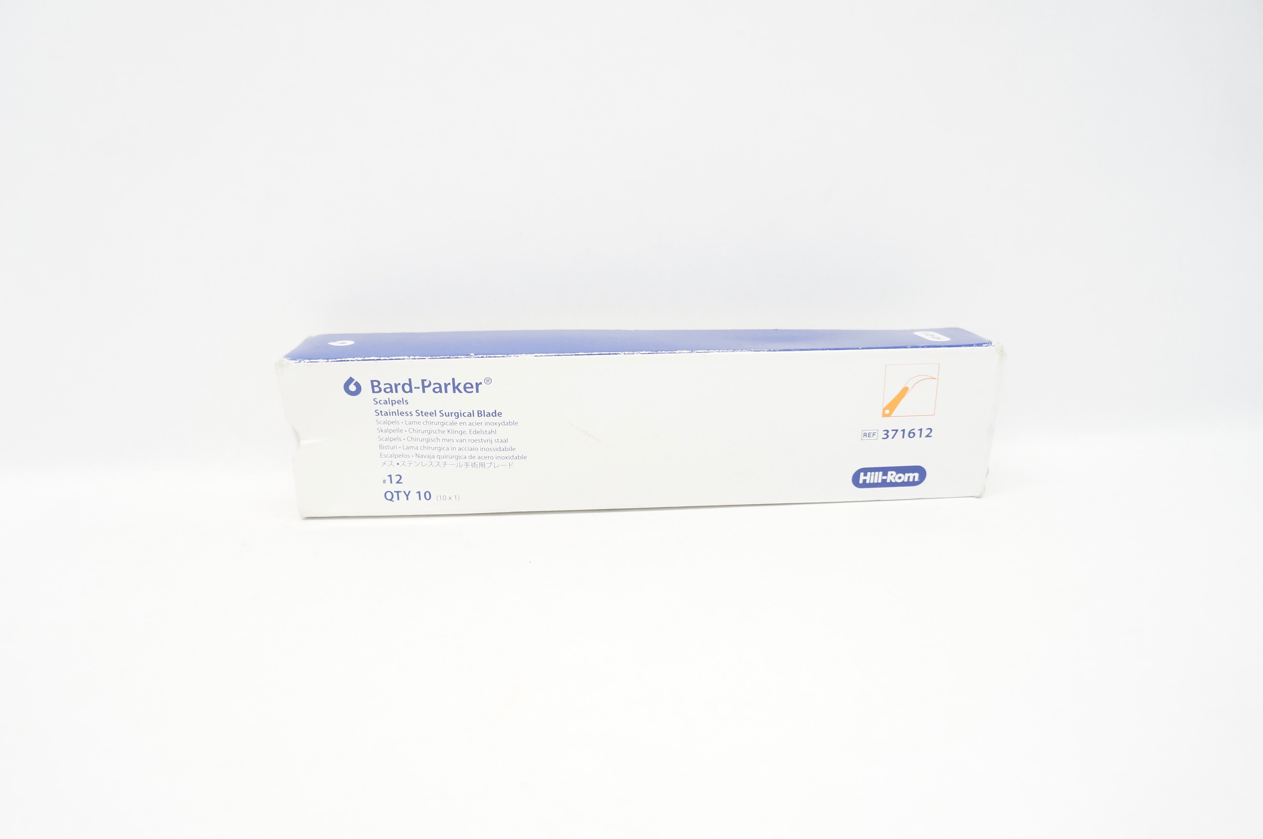 Aspen 371612 Bard-Parker Scalpels Stainless Steel Surgical Blade (x) - Box of 10