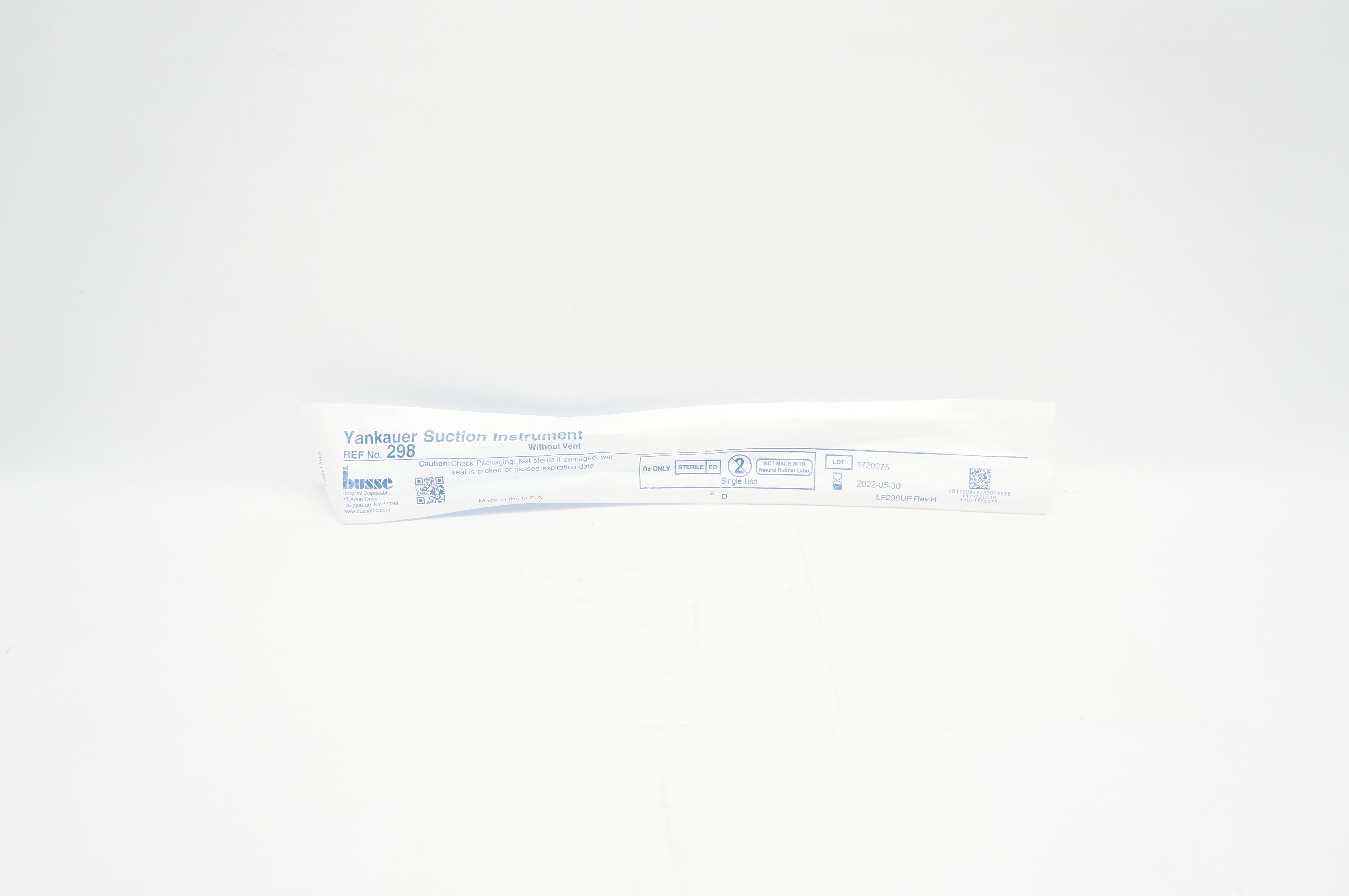 Busse 298 Yankauer Suction Instrument Without Vent (x)