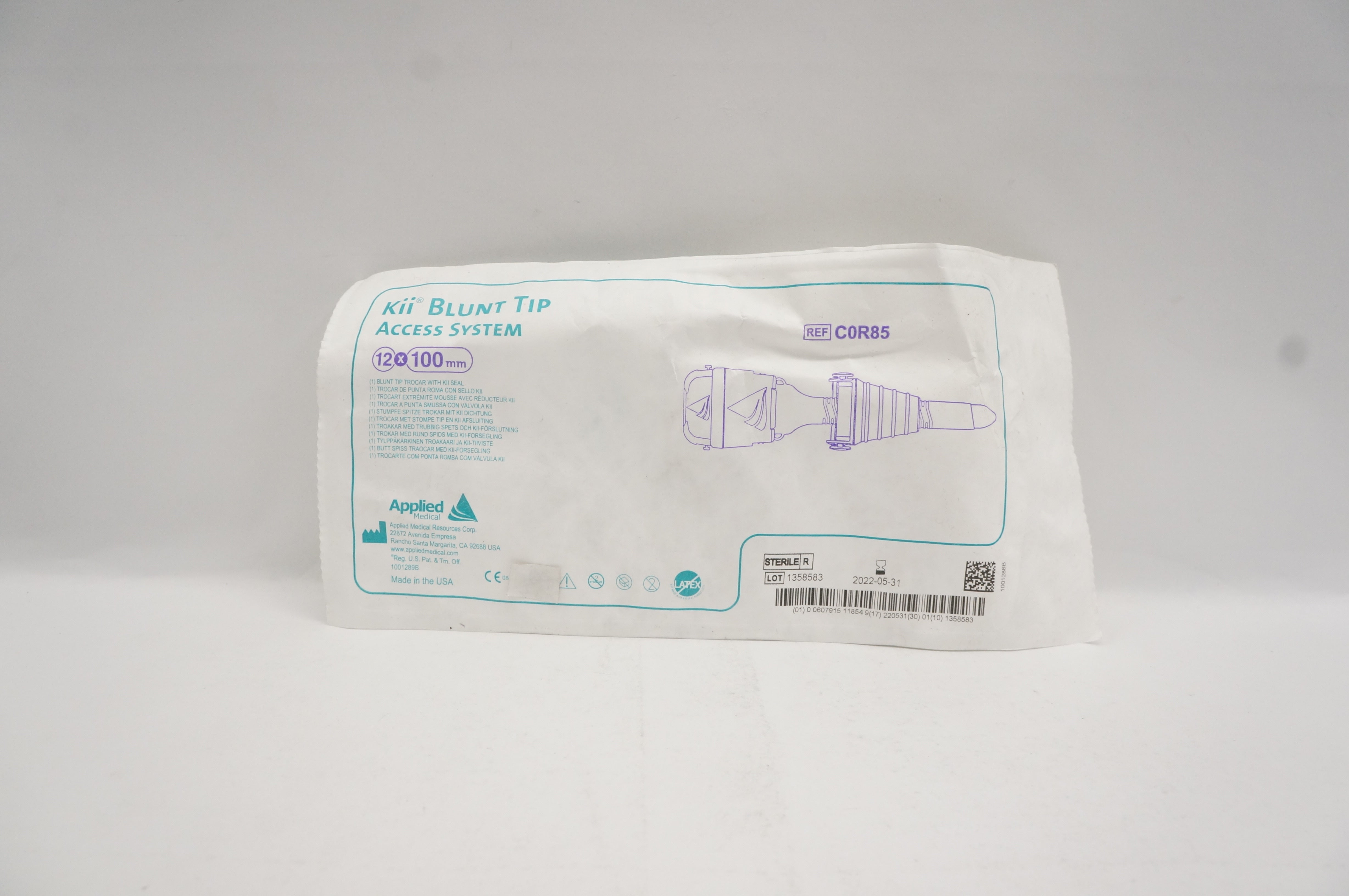 Applied Medical C0R85 Kii Blunt Tip Access System 12 x 100mm