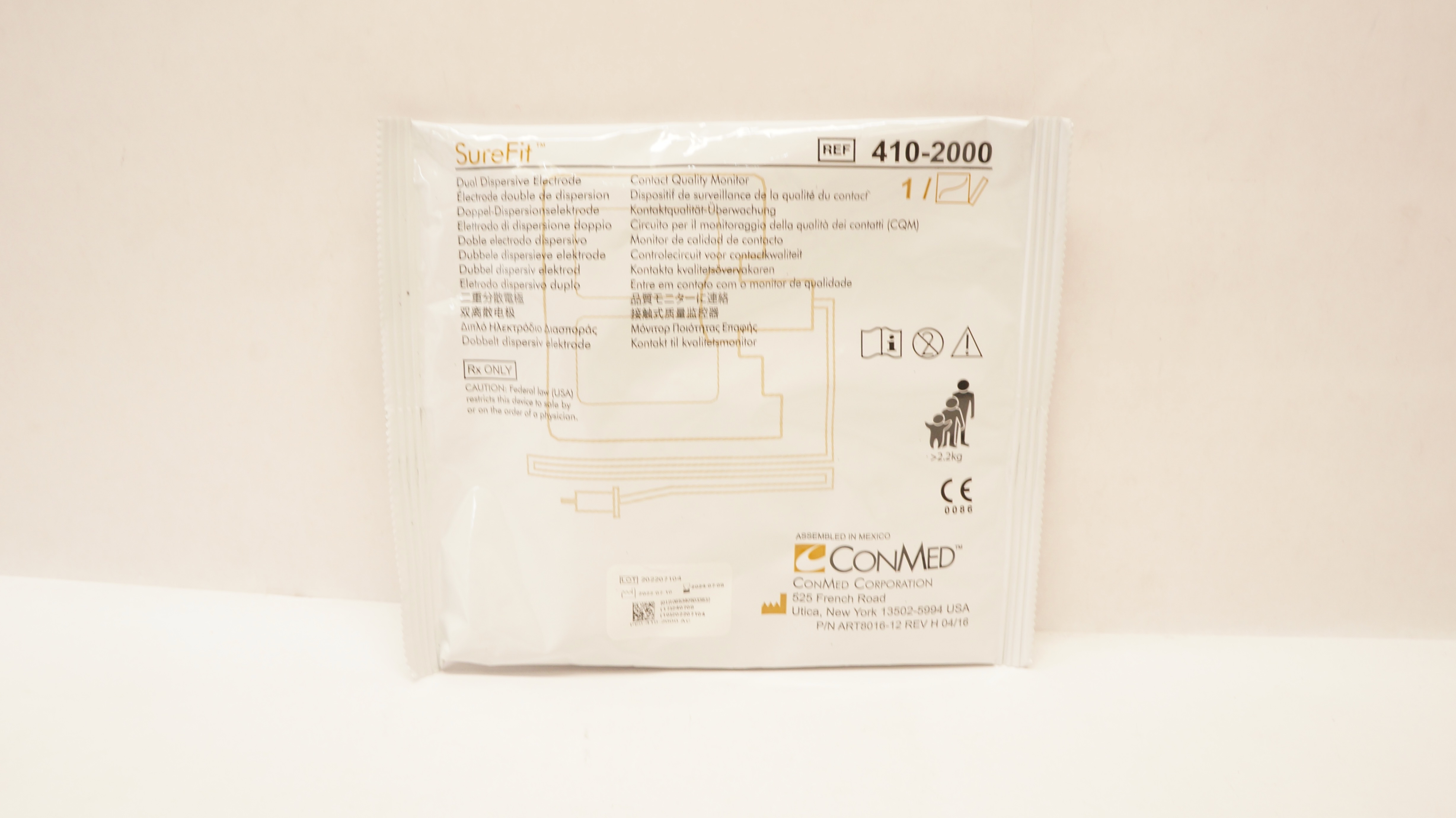 ConMed 4102000 SureFit Dual Dispersive Electrode