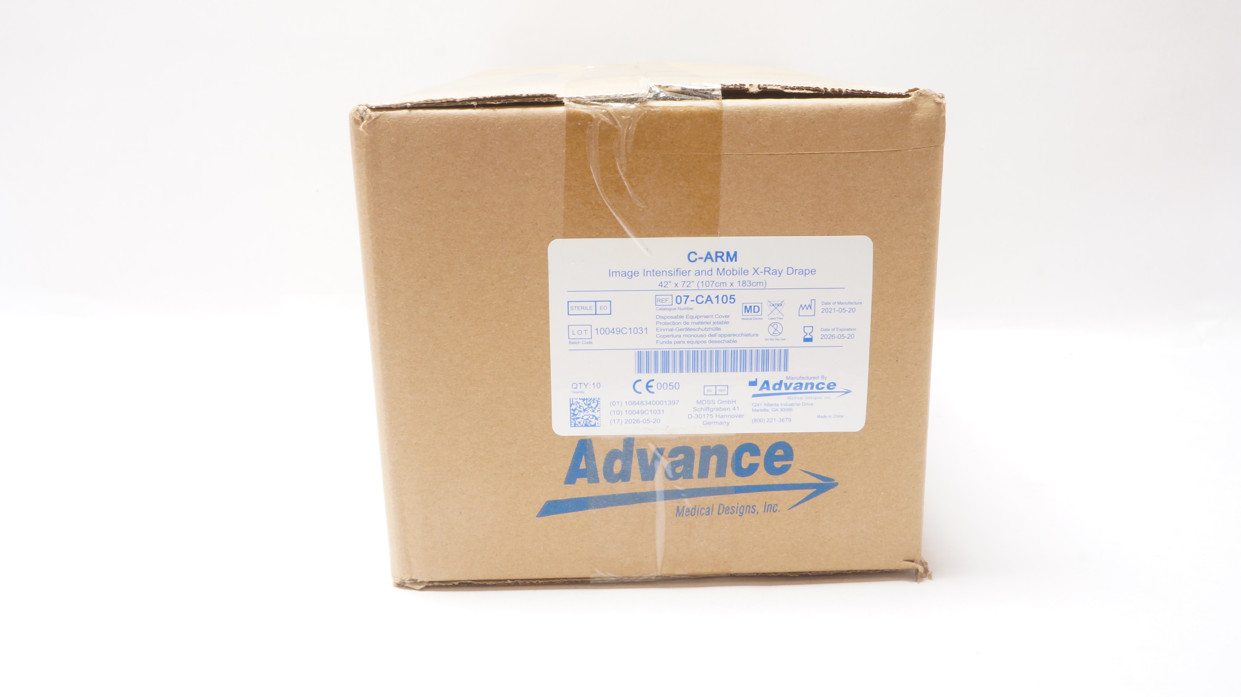 Image Intensifier Drape Advance 07-CA105 Image Intensifier & Mobile X-Ray Drape - Case of 10